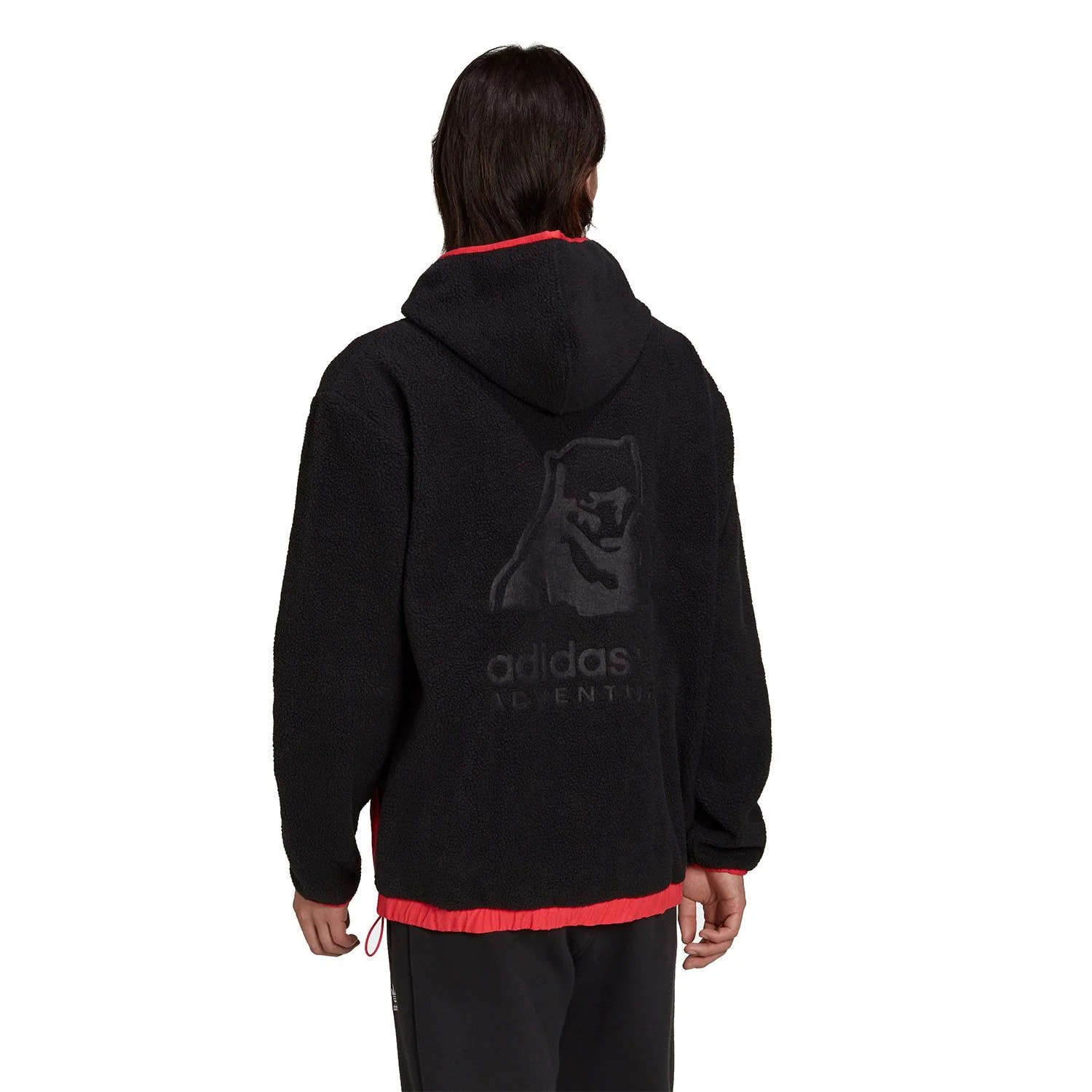 adidas Originals Adventure Polar Fleece Hoodie - Black - Image 2