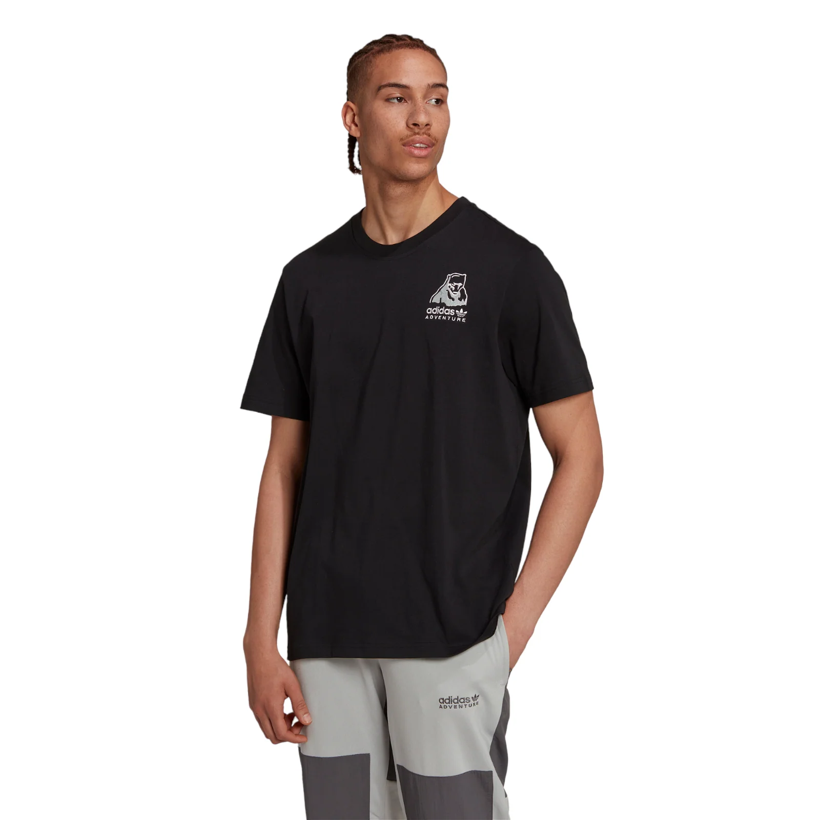 adidas Originals Adventure Winter T-Shirt - Black - Image 2