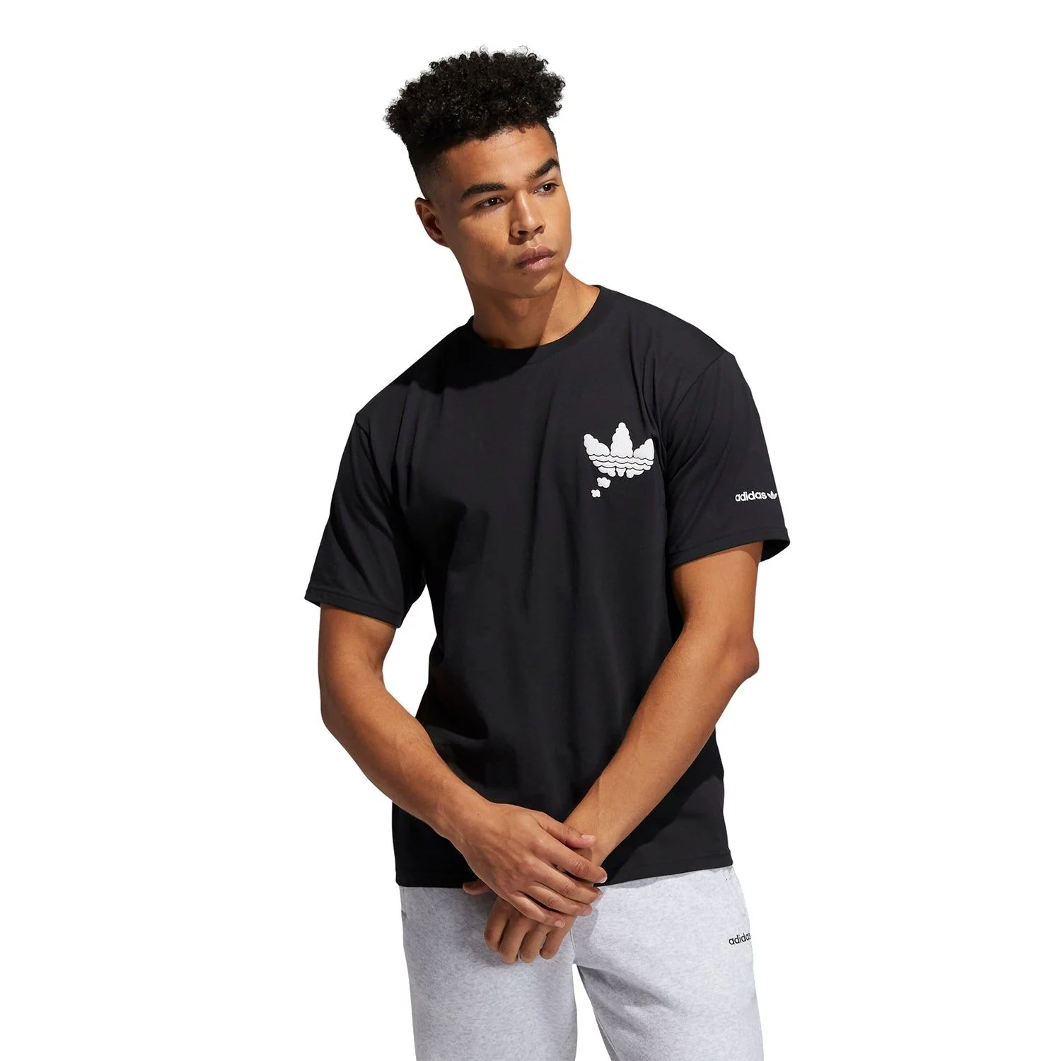 adidas Originals 'All Day I Dream About adidas' T Shirt - Black - Image 2