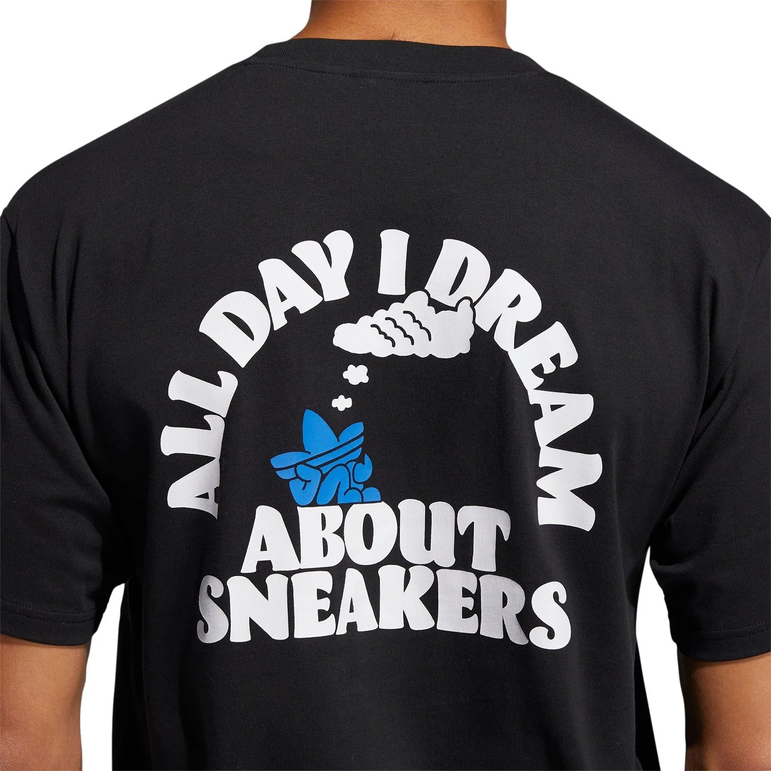 adidas Originals 'All Day I Dream About adidas' T Shirt - Black - Image 3