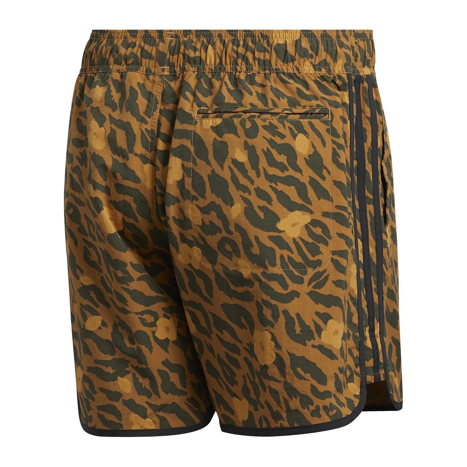 adidas Originals Allover Print Scallop Shorts - Brown - Image 2