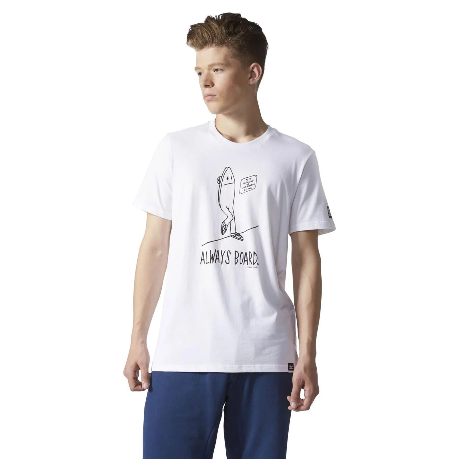 adidas Originals Always Board T Shirt - White - Image 3