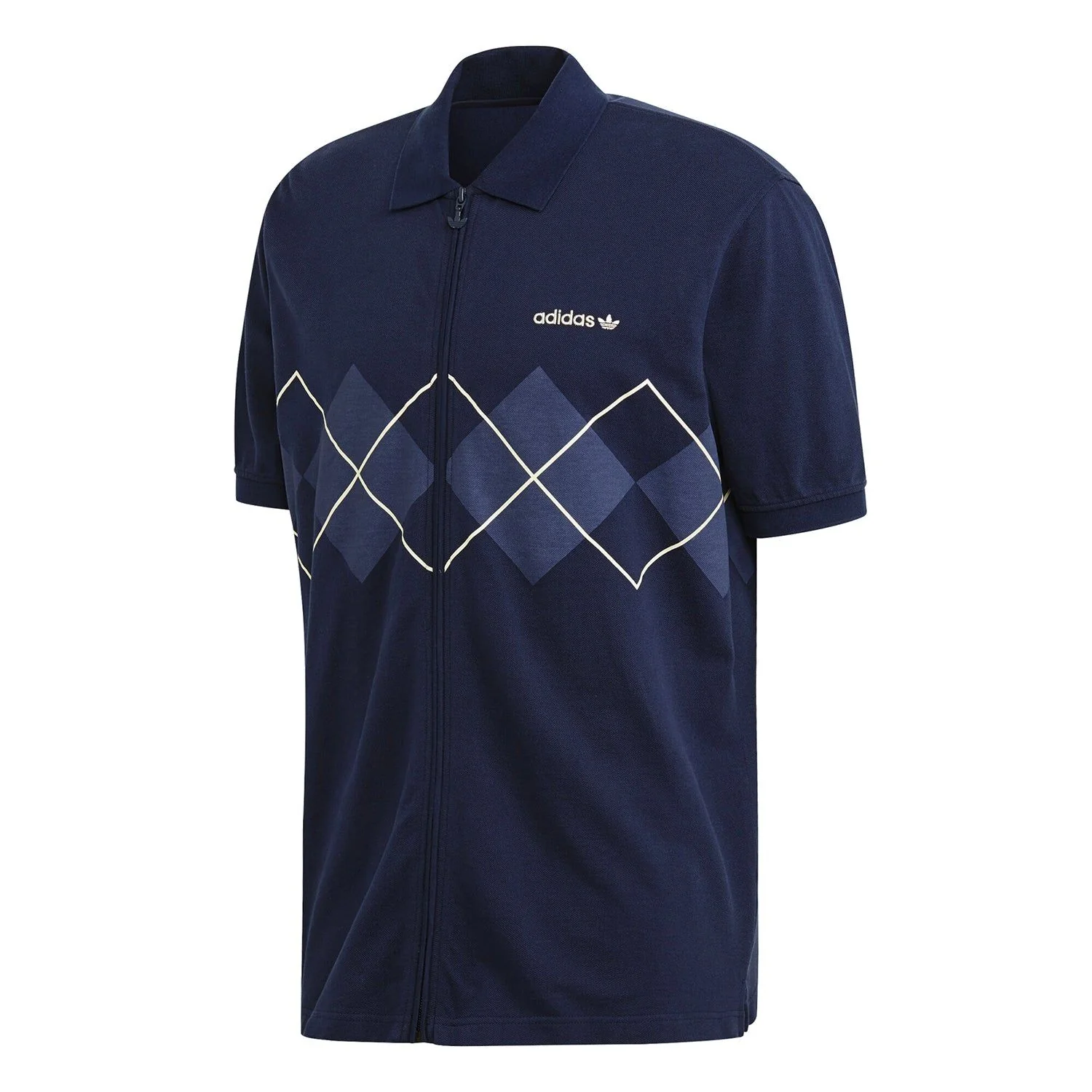 adidas Originals Argyle Tennis Tee - Night Indigo