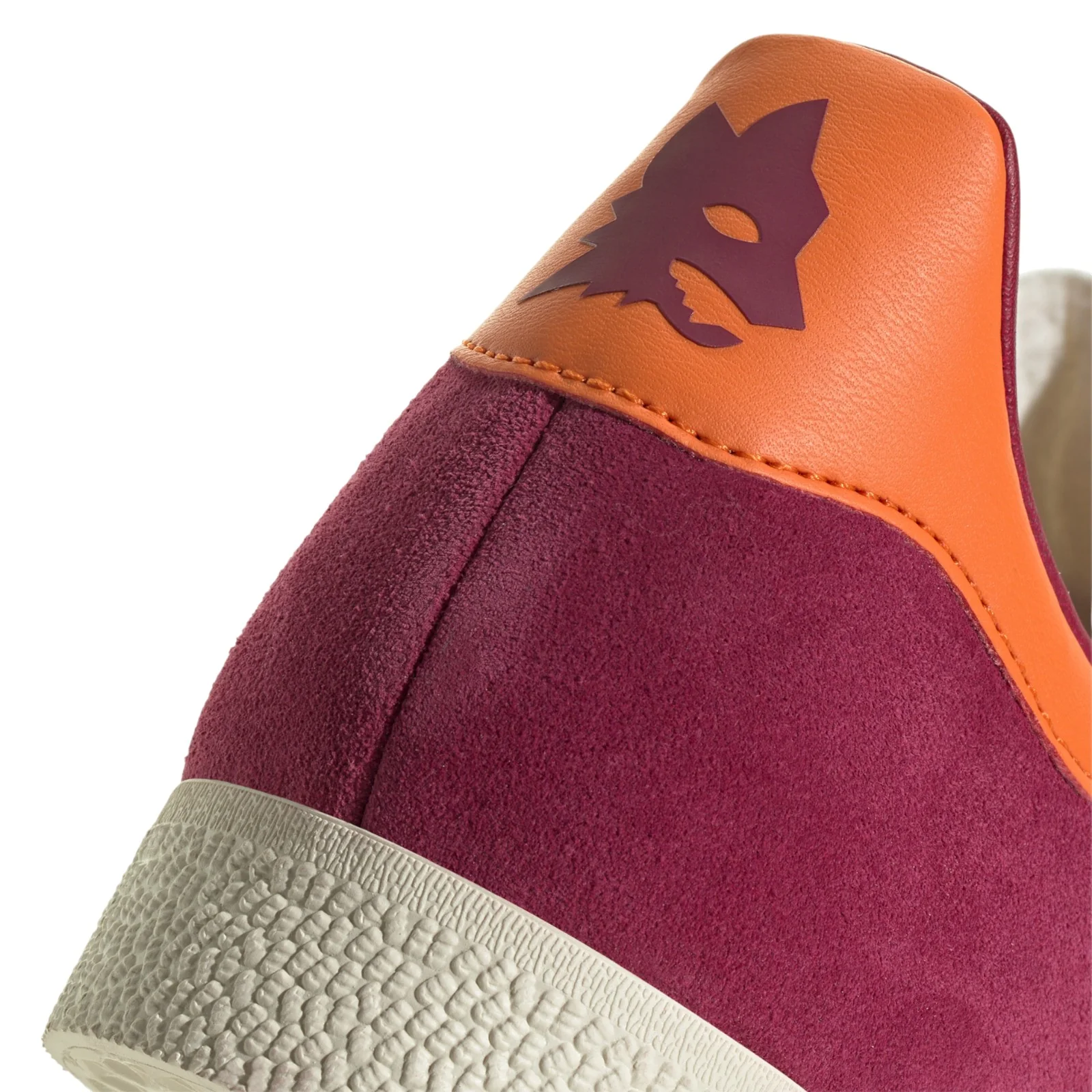 adidas Originals AS Roma Bring Back Gazelle Shoes - Legacy Burgundy / Unity Orange - Image 4