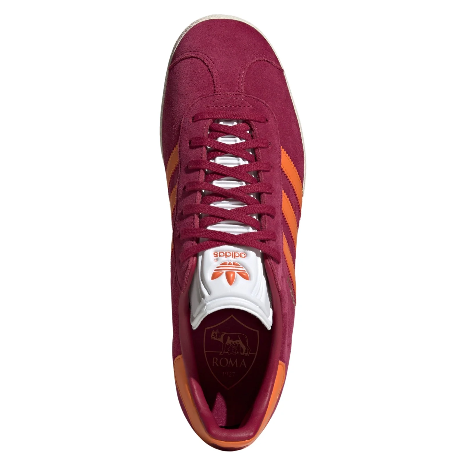 adidas Originals AS Roma Bring Back Gazelle Shoes - Legacy Burgundy / Unity Orange - Image 6