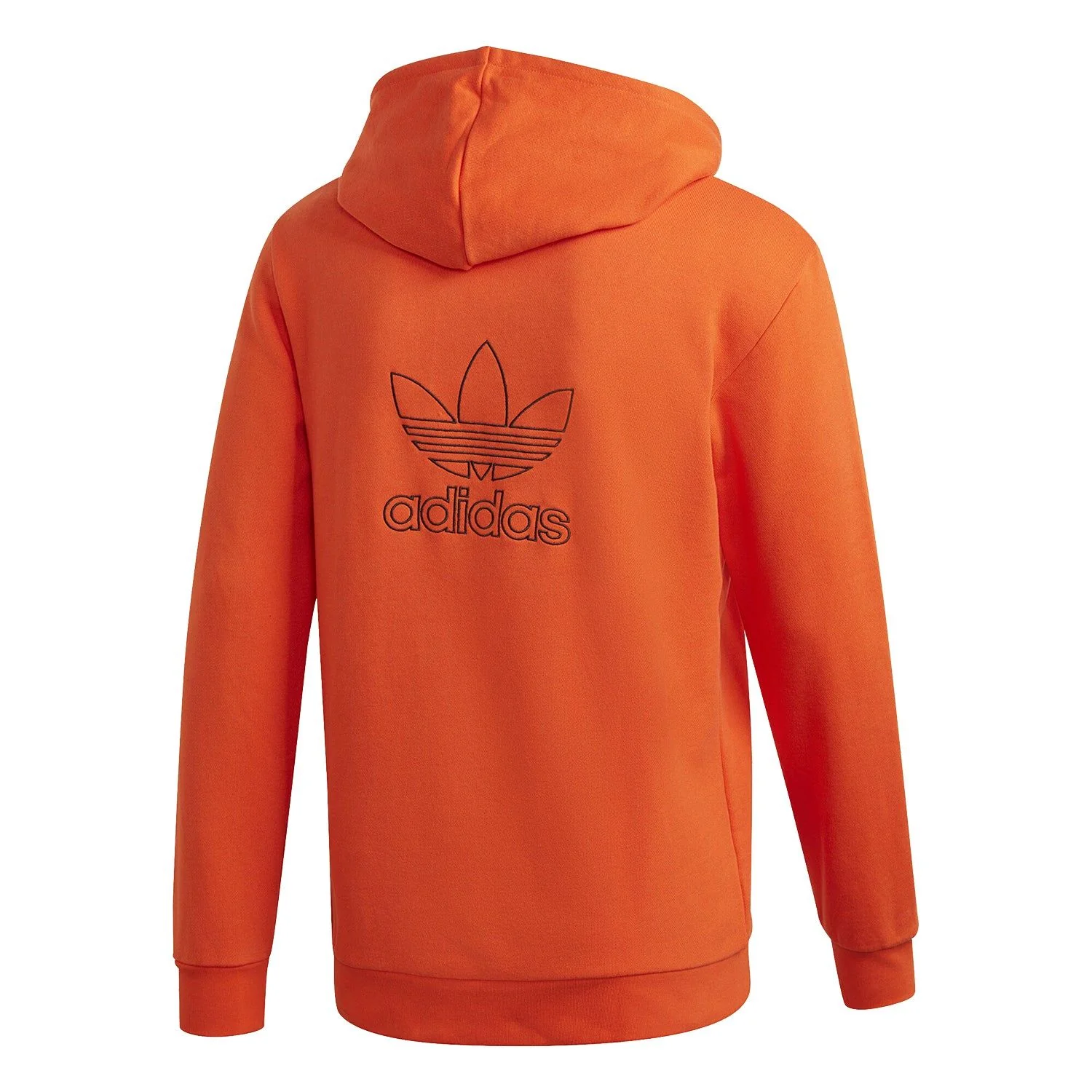 adidas Originals Back & Front Print Trefoil Hoodie - Orange - Image 2