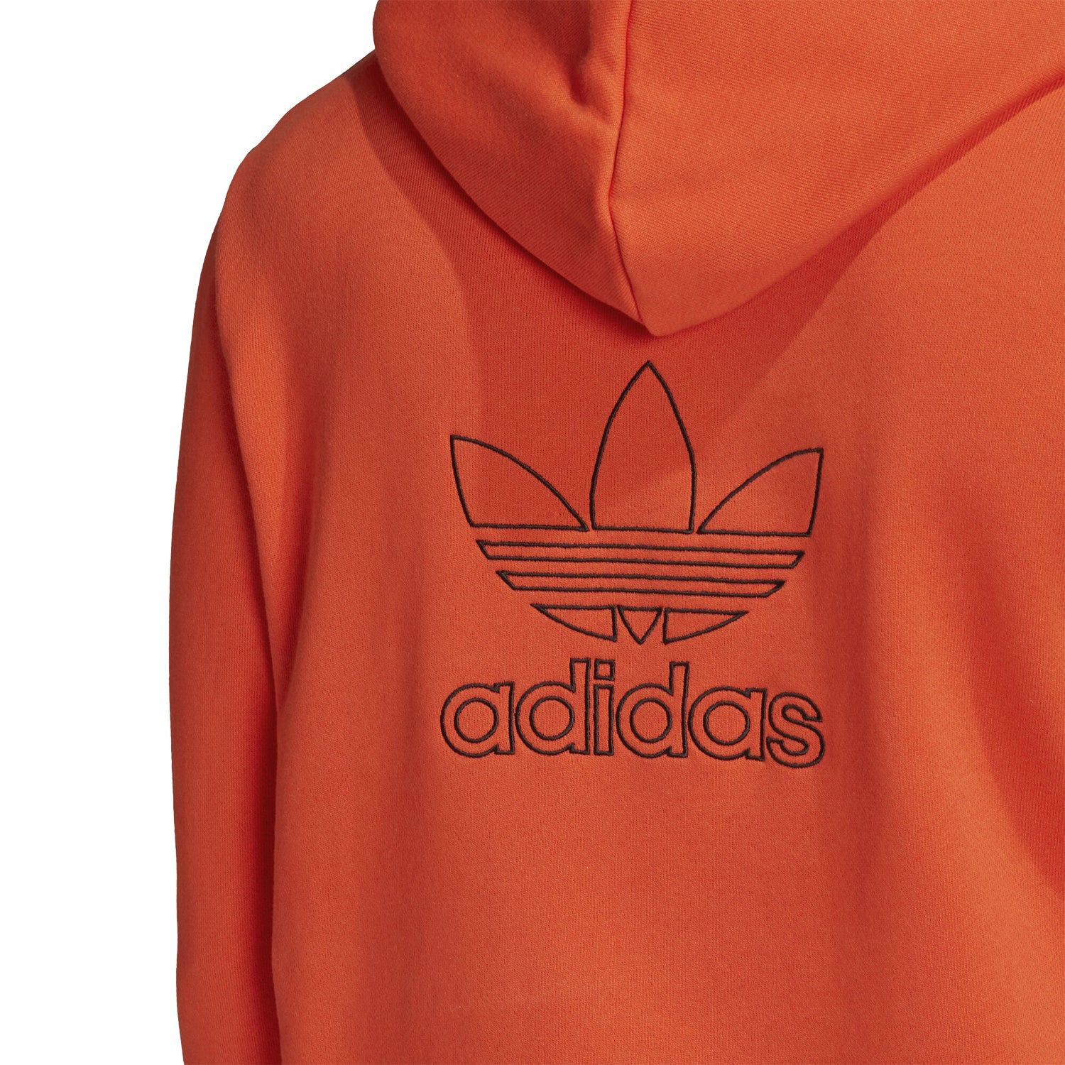 adidas Originals Back & Front Print Trefoil Hoodie - Orange - Image 6