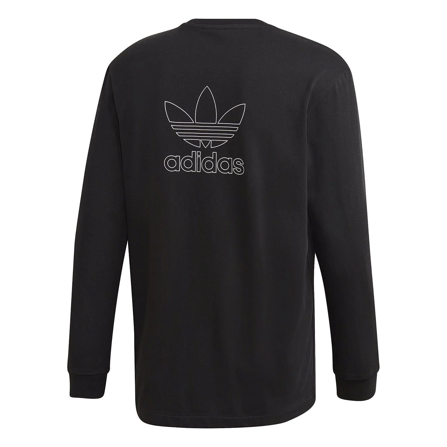 adidas Originals Back + Front Trefoil Long Sleeve T-Shirt - Black - Image 2