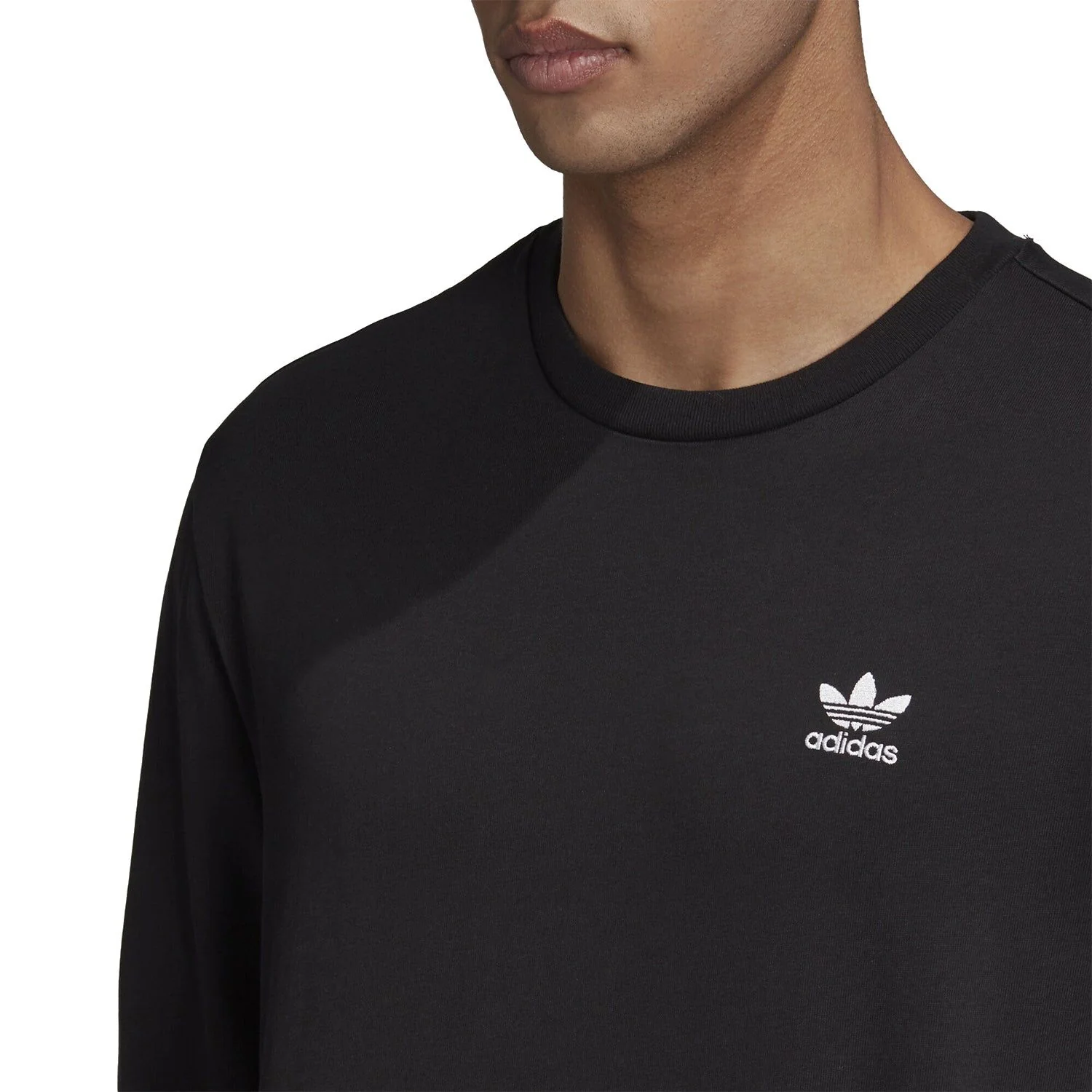 adidas Originals Back + Front Trefoil Long Sleeve T-Shirt - Black - Image 4