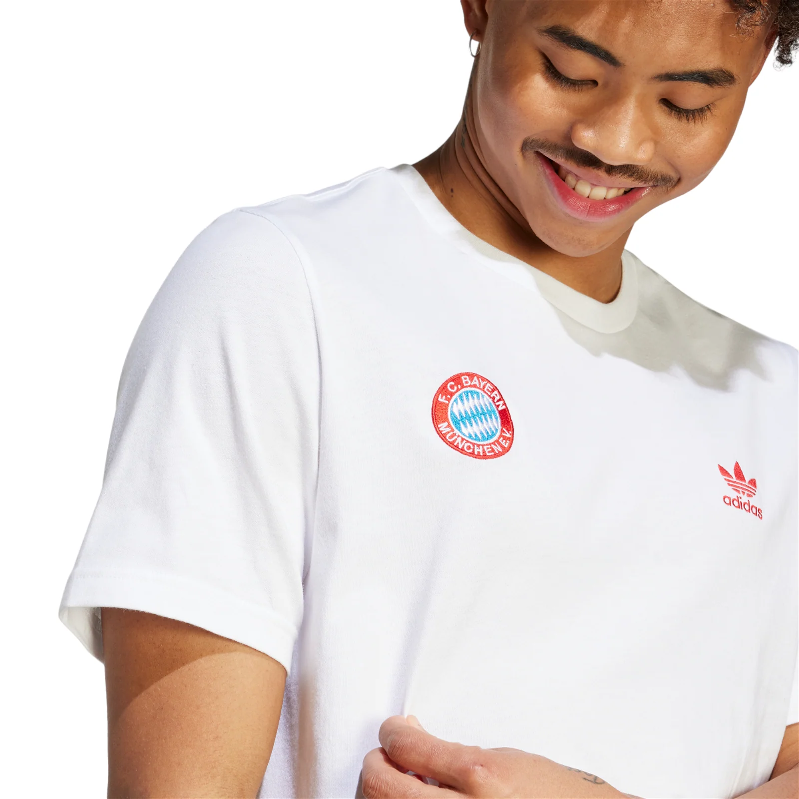 adidas Originals Bayern Munich Celebration T-Shirt - White - Image 5
