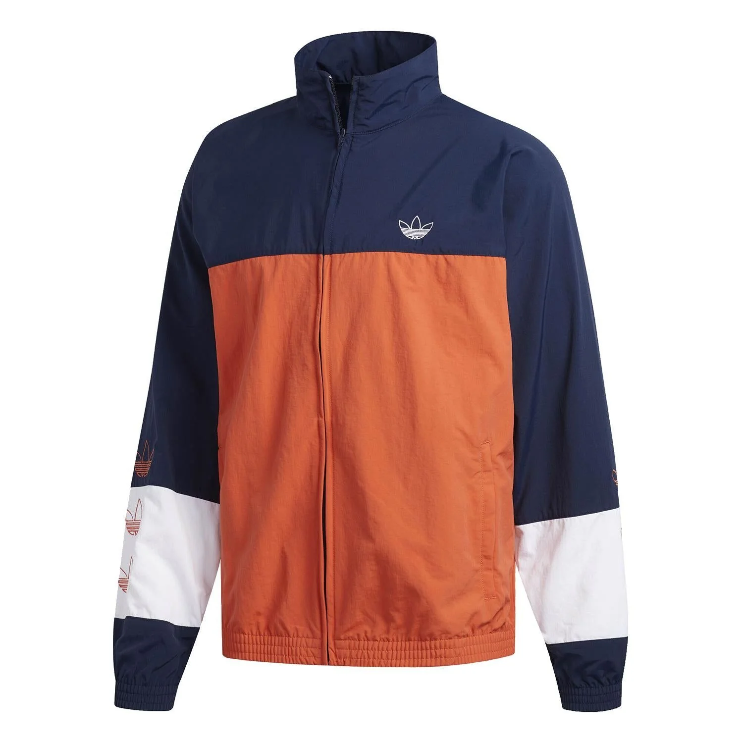 adidas Originals Blocked Warm Up Jacket - Navy & Orange