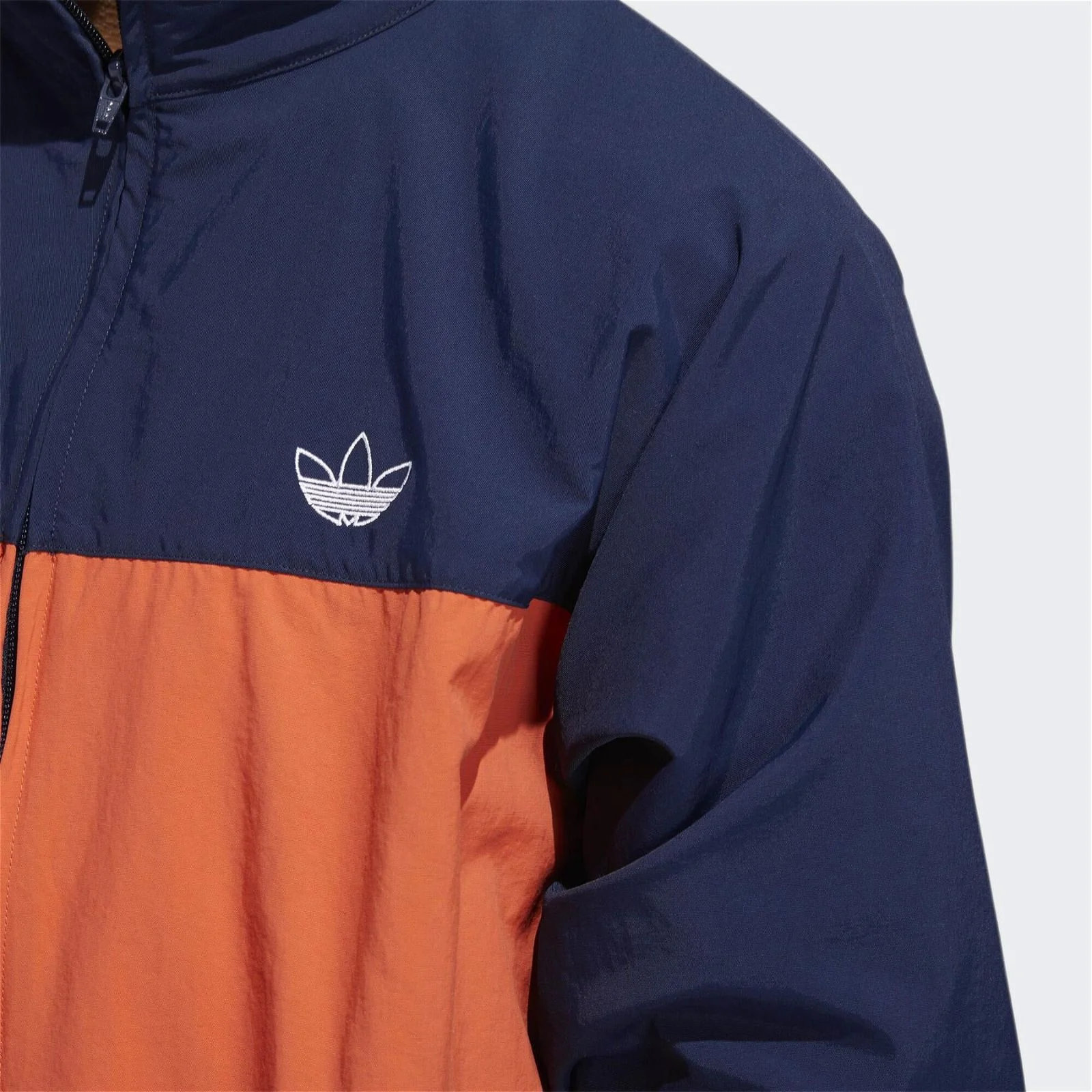 adidas Originals Blocked Warm Up Jacket - Navy & Orange - Image 3
