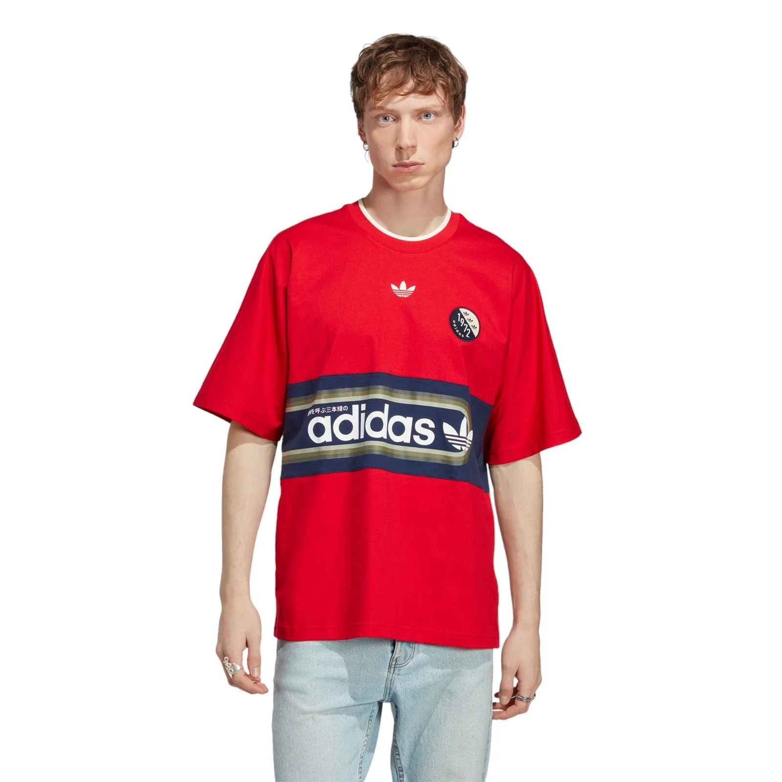 adidas Originals Blokepop Tee - Better Scarlet / Red - Image 2