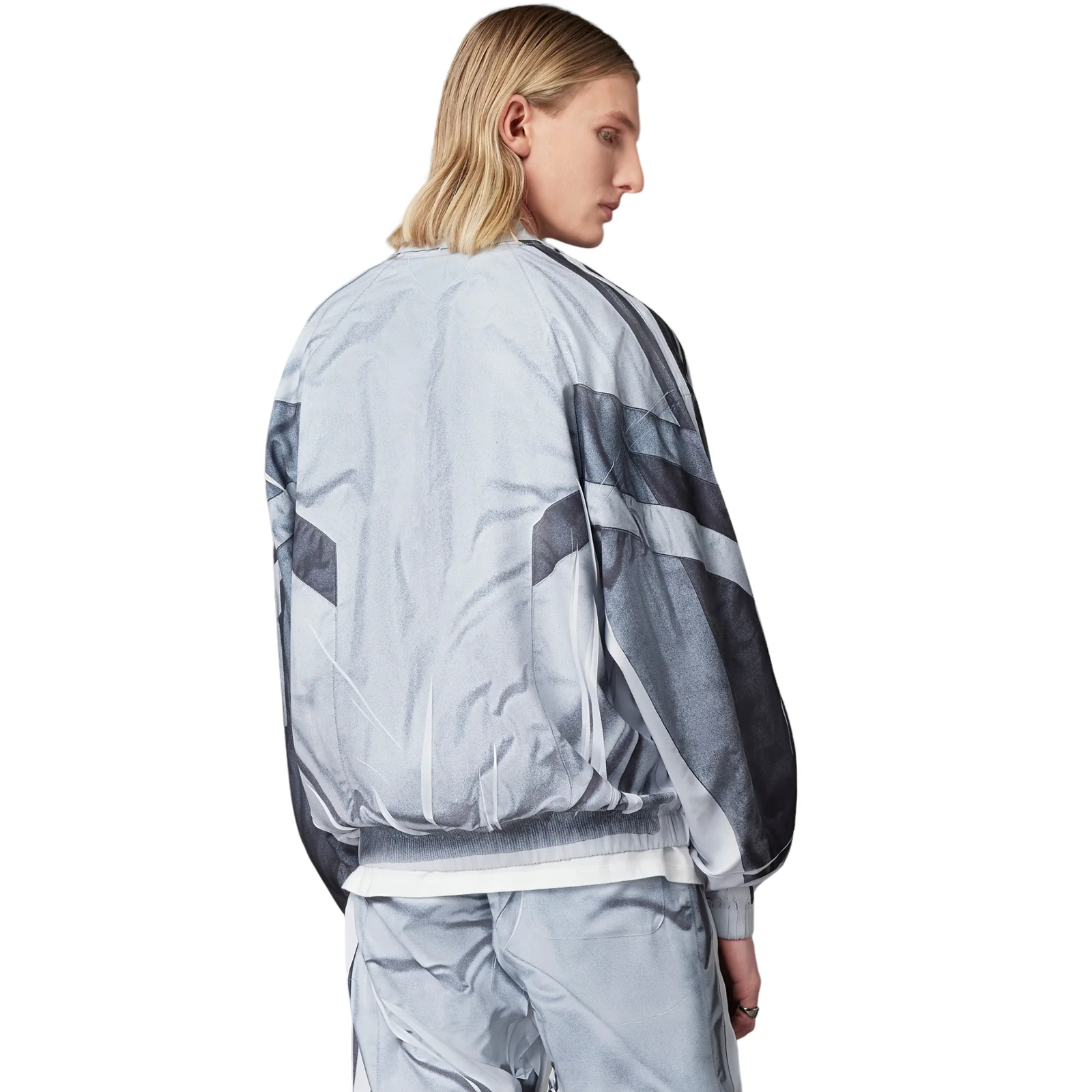 adidas Originals Blue Version Half-Zip Soccer Track Top - Grey - Image 2