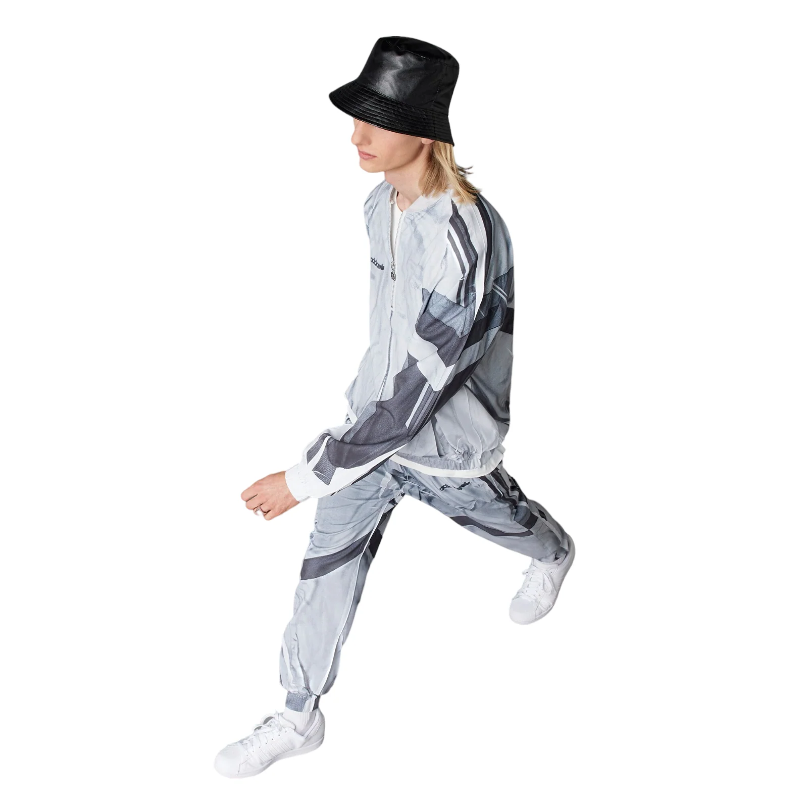 adidas Originals Blue Version Half-Zip Soccer Track Top - Grey - Image 8