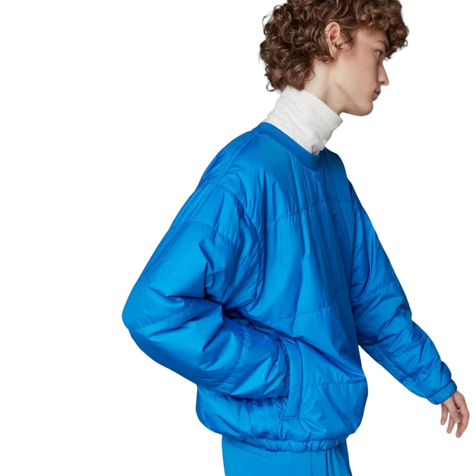 adidas Originals Blue Version Padded Crew Neck - Blue - Image 7