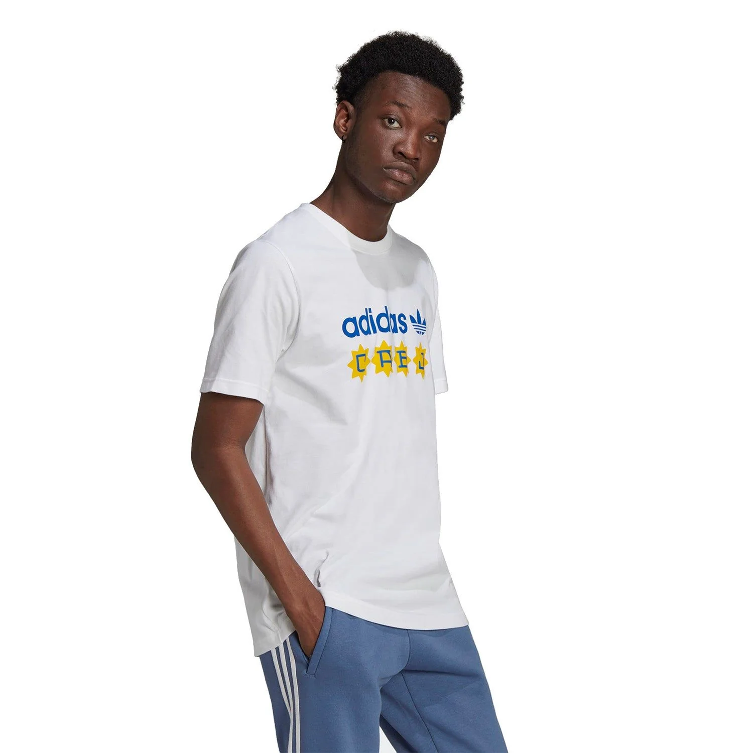 adidas Originals Boca Juniors 81 Tee - White / Power Blue - Image 4