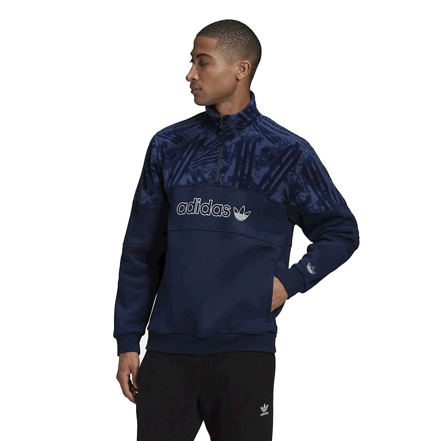 adidas Originals BX-20 Quarter-Zip Track Top - Navy - Image 2