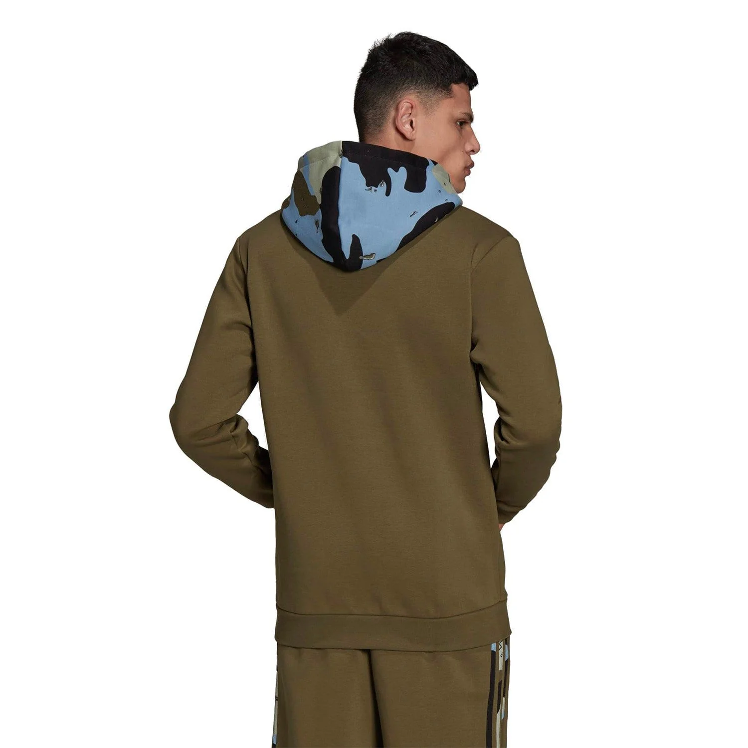 adidas Originals Camo Graphic Hoodie - Focus Olive - Image 3