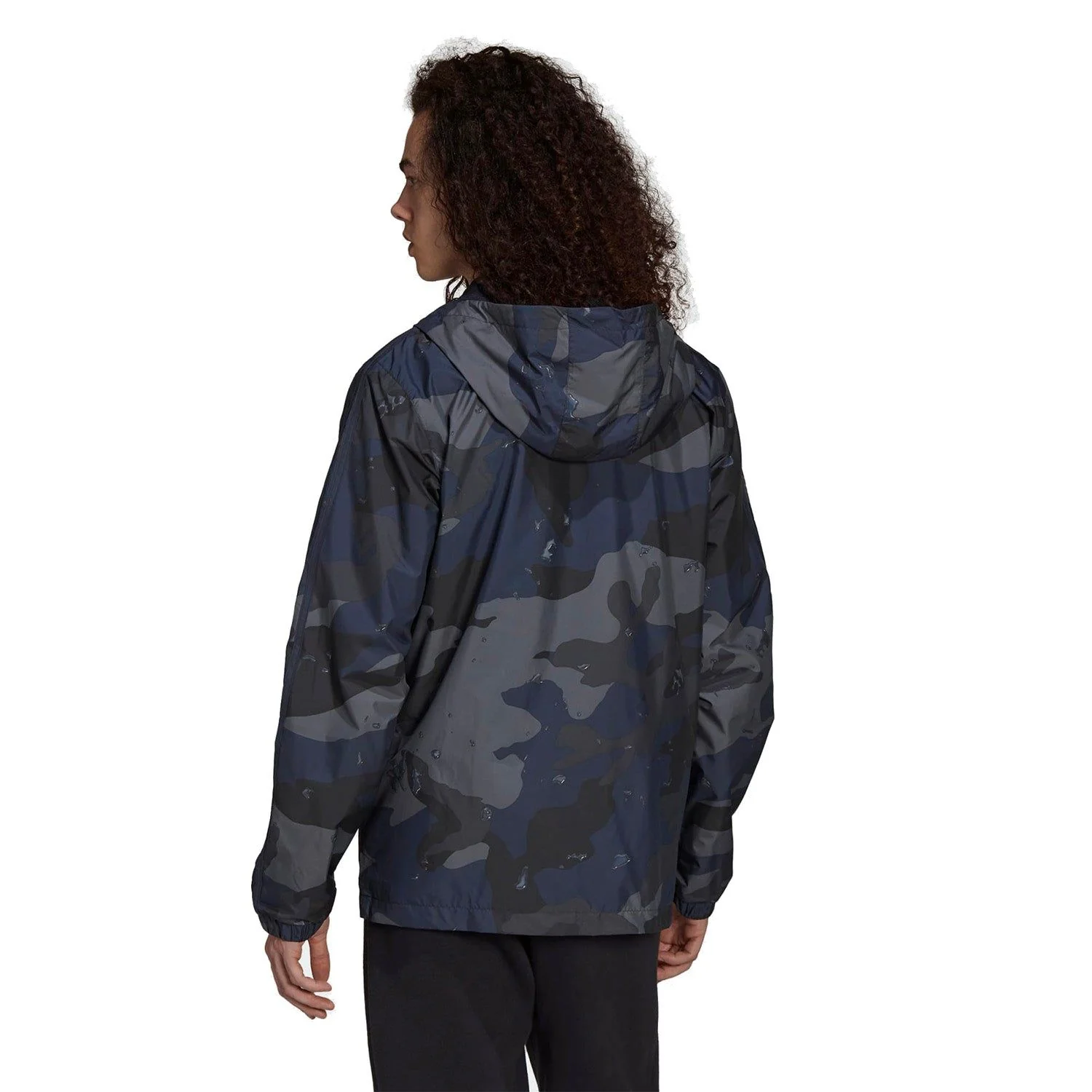 adidas Originals Camo Graphic Windbreaker Jacket - Night Navy - Image 3