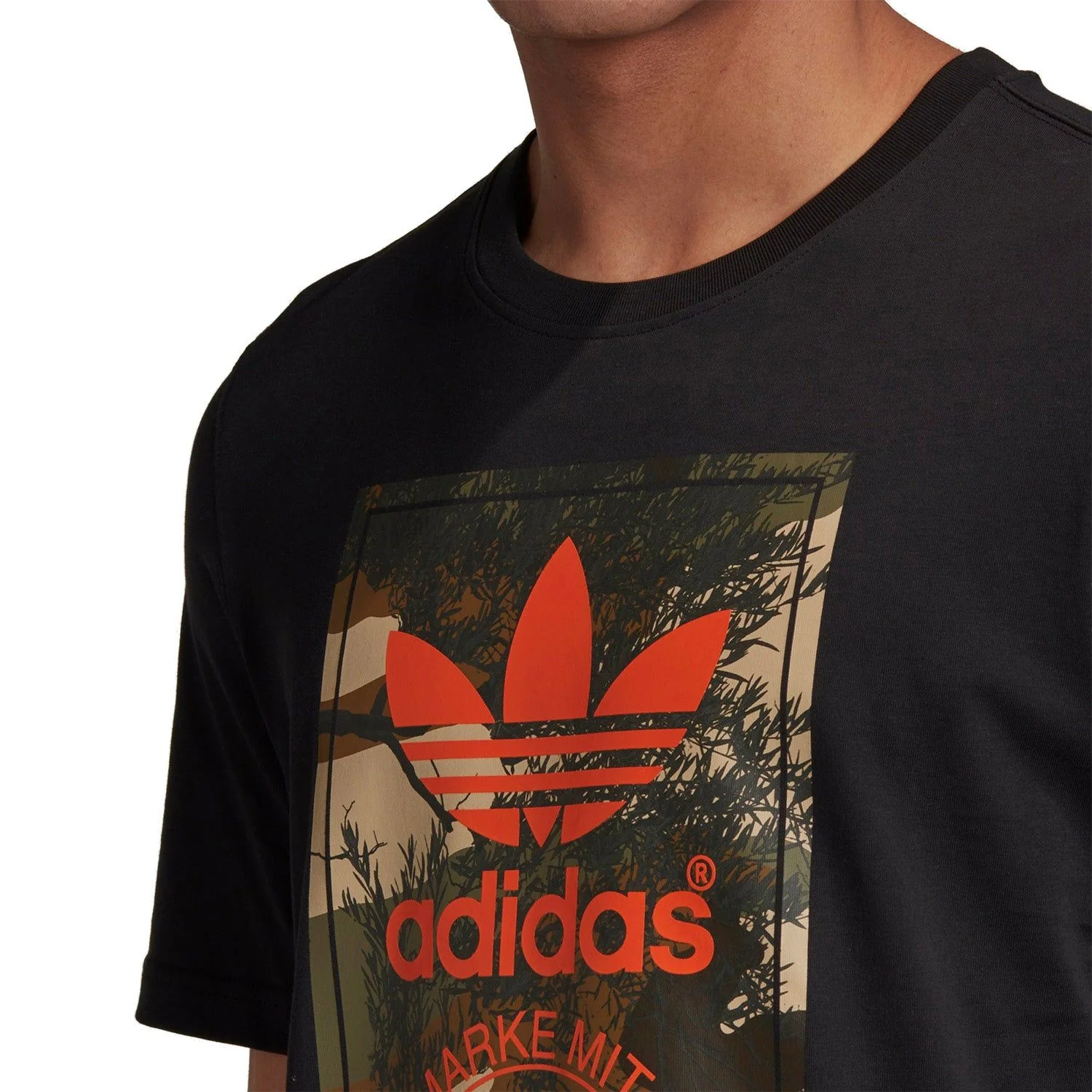 adidas Originals Camo Tongue T-Shirt - Black - Image 4