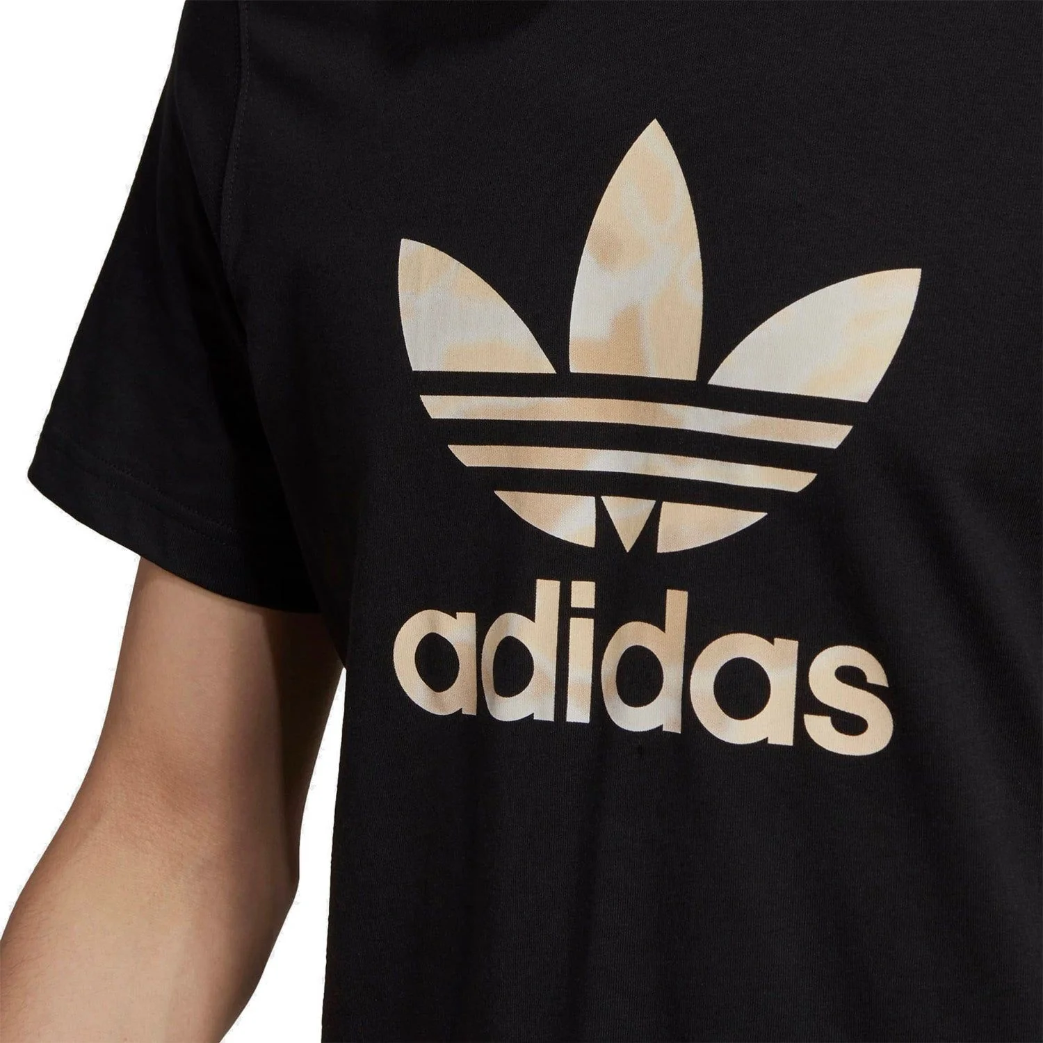 adidas Originals Camo Trefoil T-Shirt - Black - Image 3