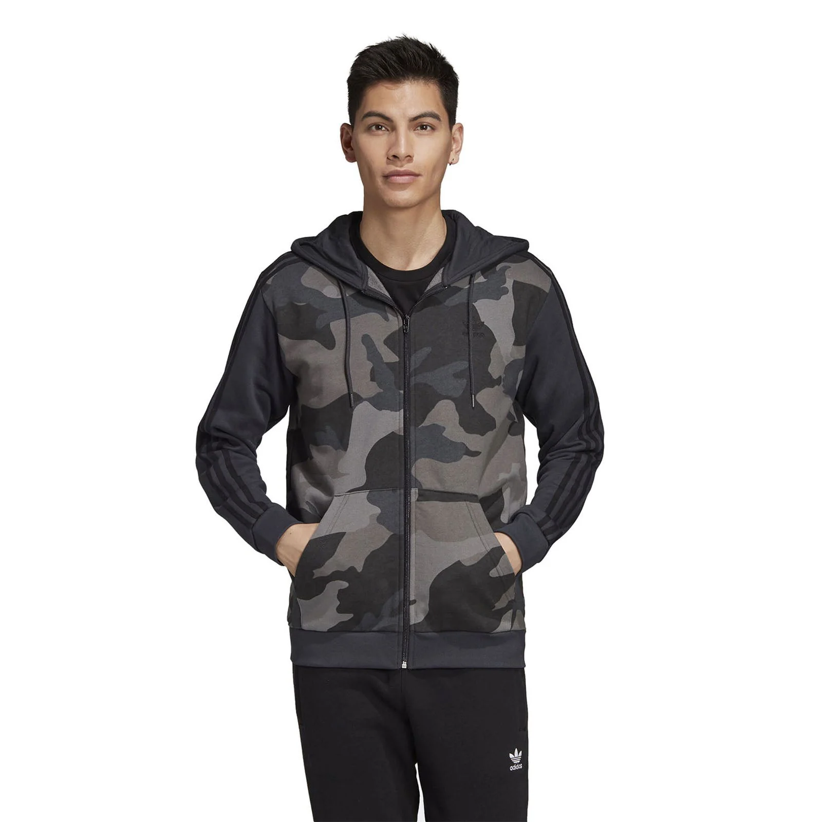 adidas Originals Camouflage Hoodie - Black - Image 3