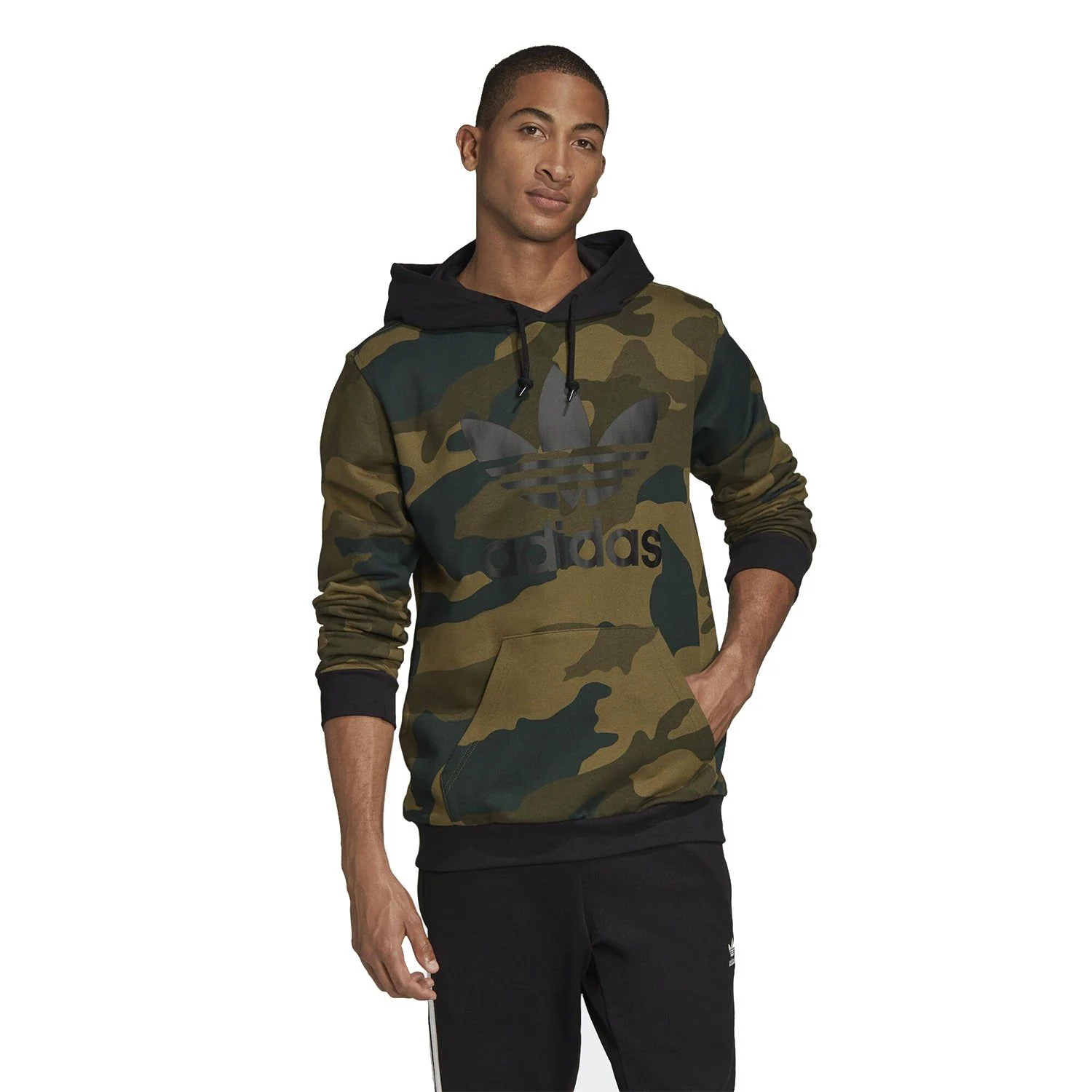 adidas Originals Camouflage Hoodie - Black - Image 3