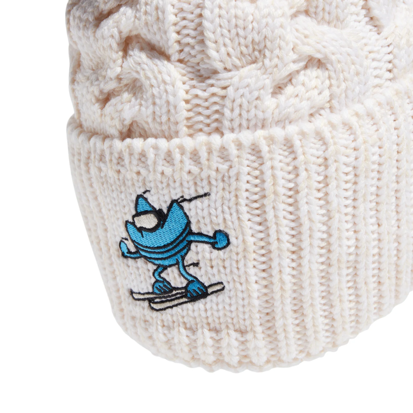 adidas Originals Cartoon Trefoil Beanie - Beige - Image 2