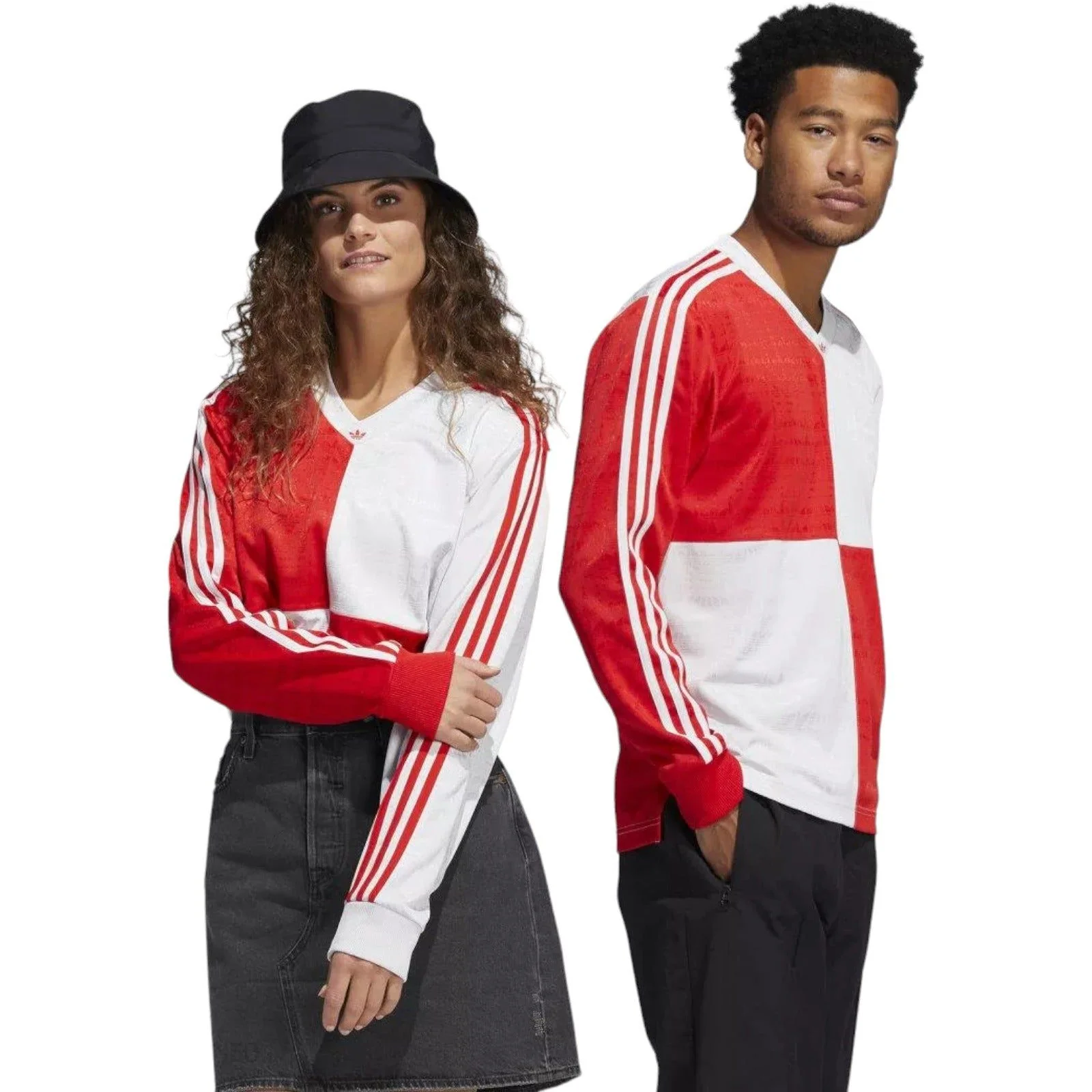 adidas Originals Checker Skateboarding Jersey - White / Red - Image 4