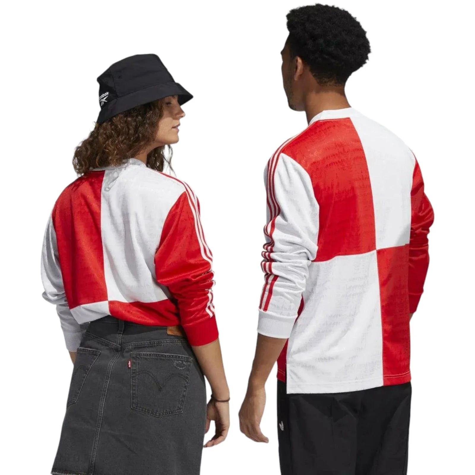 adidas Originals Checker Skateboarding Jersey - White / Red - Image 5