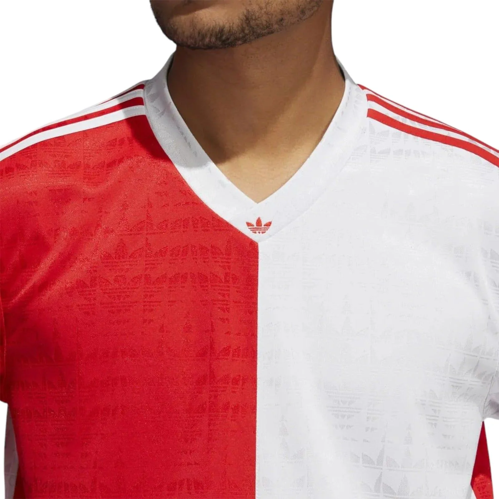 adidas Originals Checker Skateboarding Jersey - White / Red - Image 6