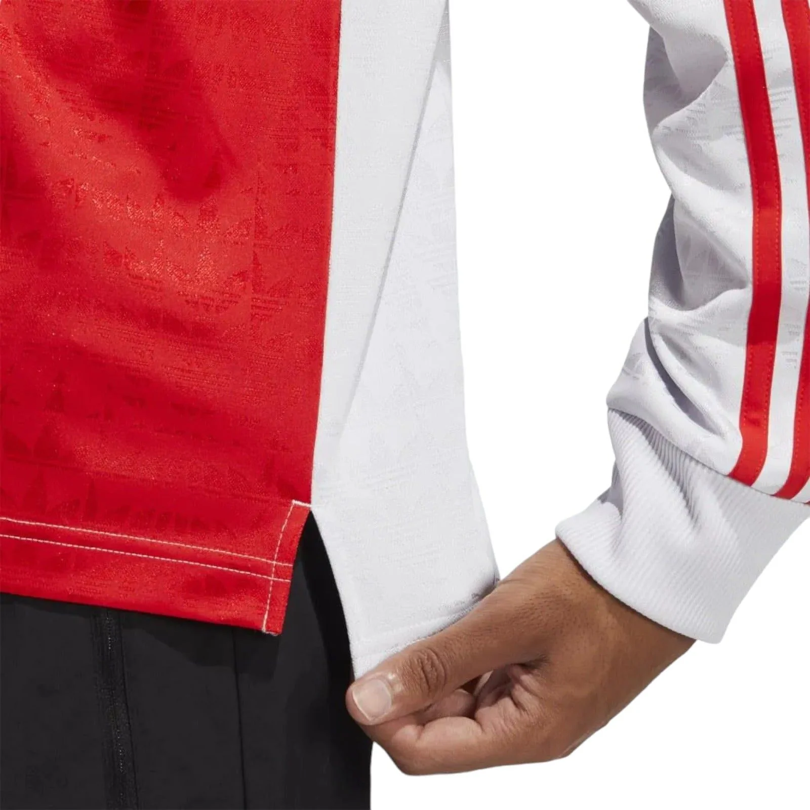 adidas Originals Checker Skateboarding Jersey - White / Red - Image 7