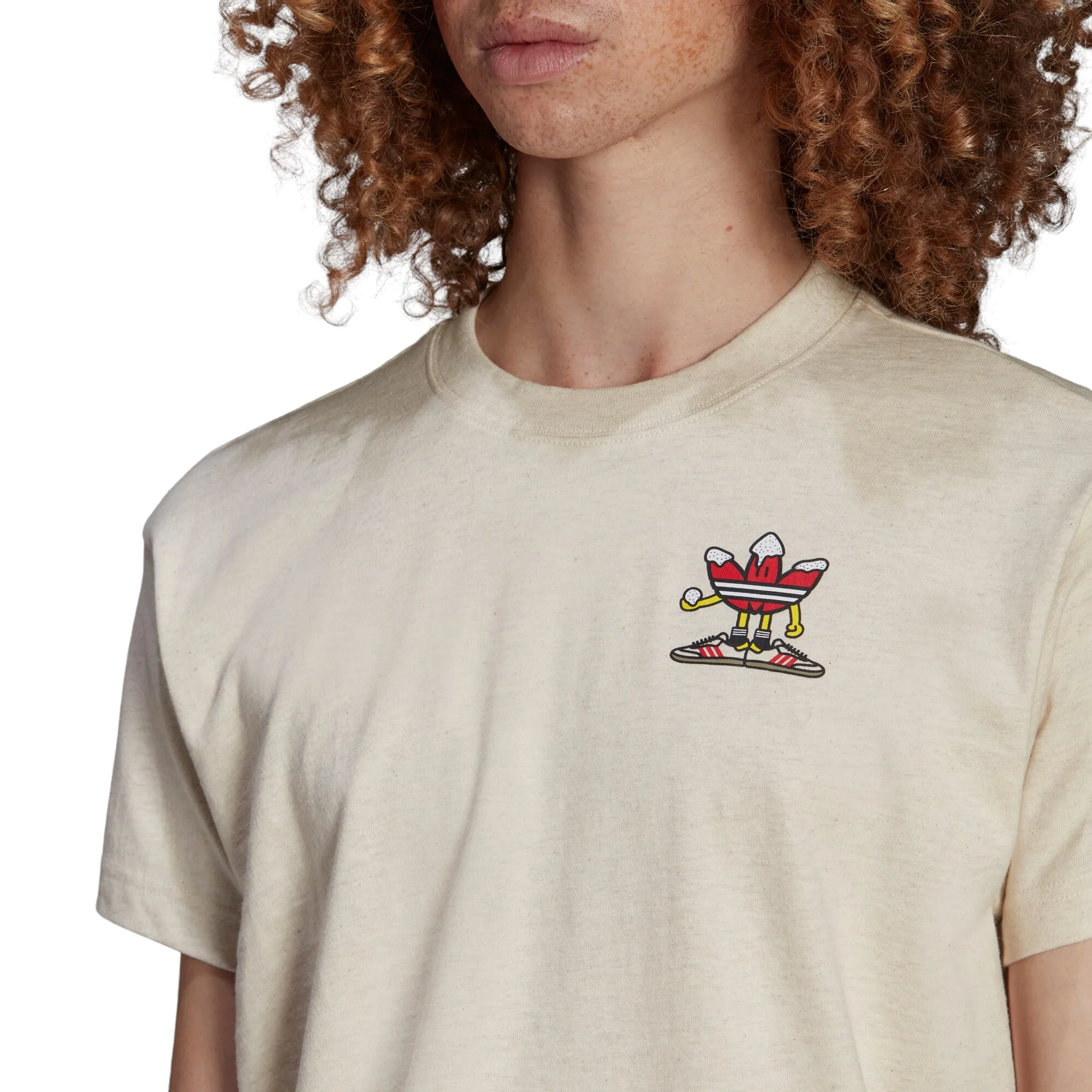 adidas Originals Christmas T-Shirt - Off White - Image 4