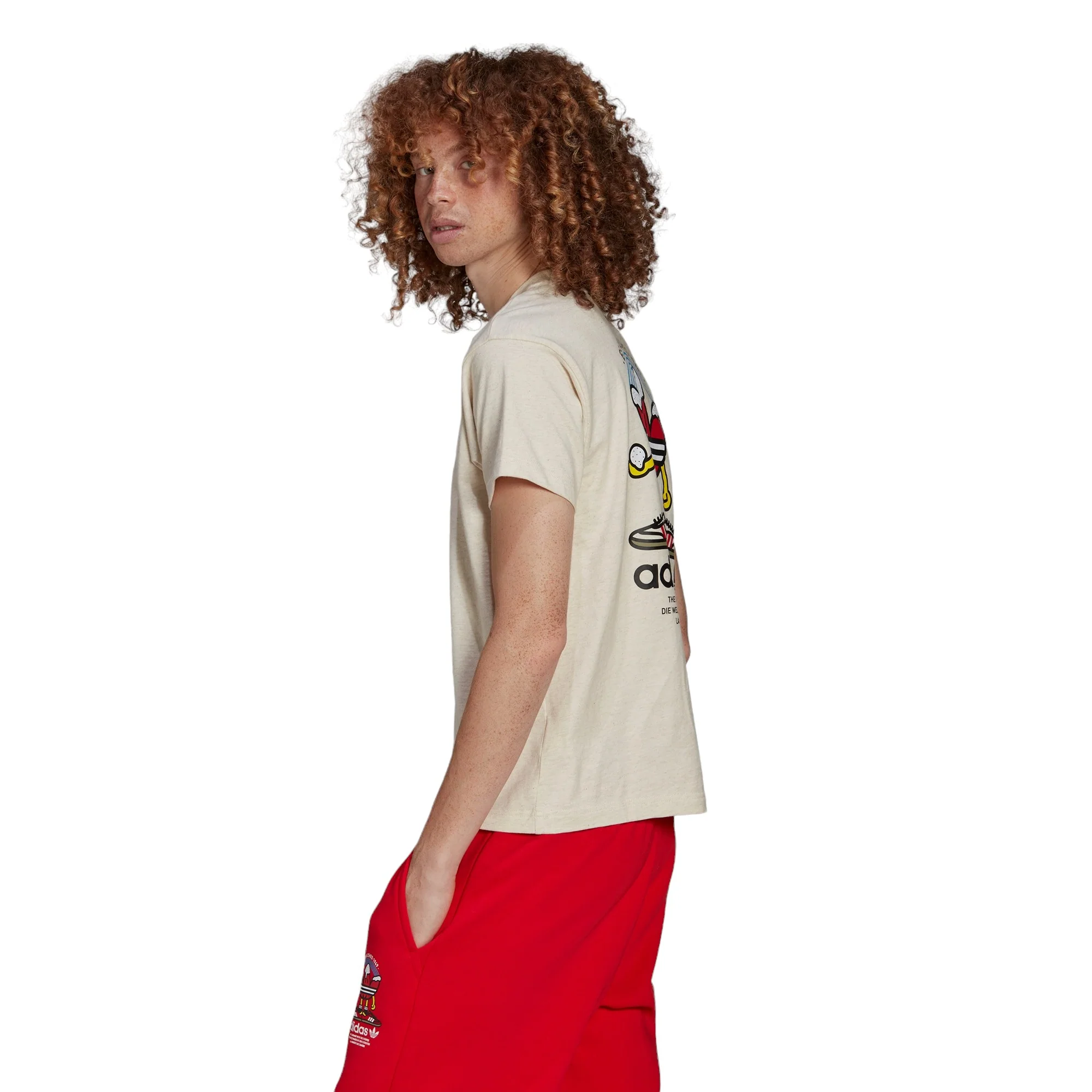 adidas Originals Christmas T-Shirt - Off White - Image 6