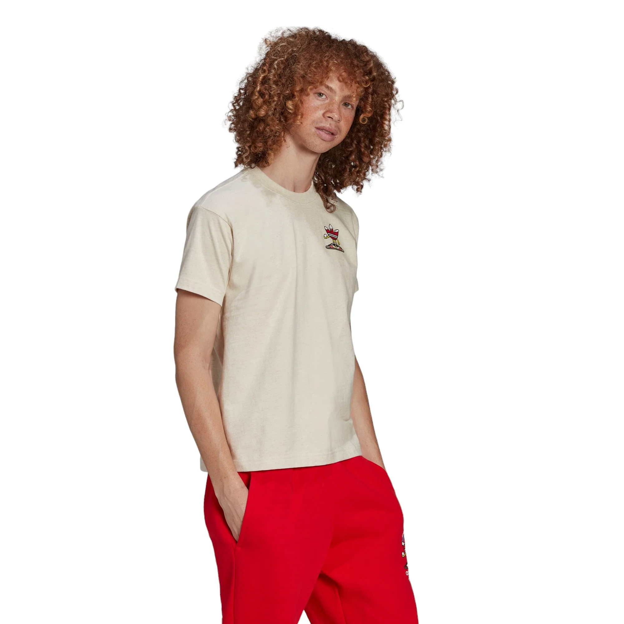 adidas Originals Christmas T-Shirt - Off White - Image 9