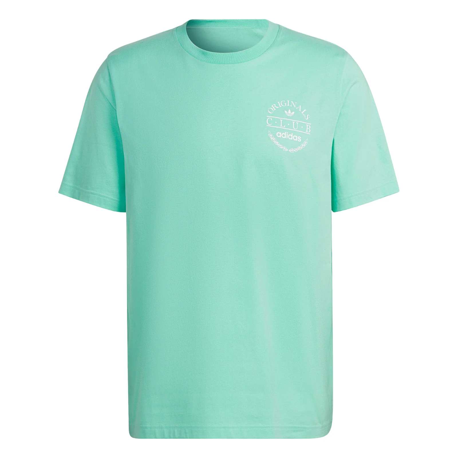 adidas Originals Club Logo Sports Resort T Shirt - Easy Green