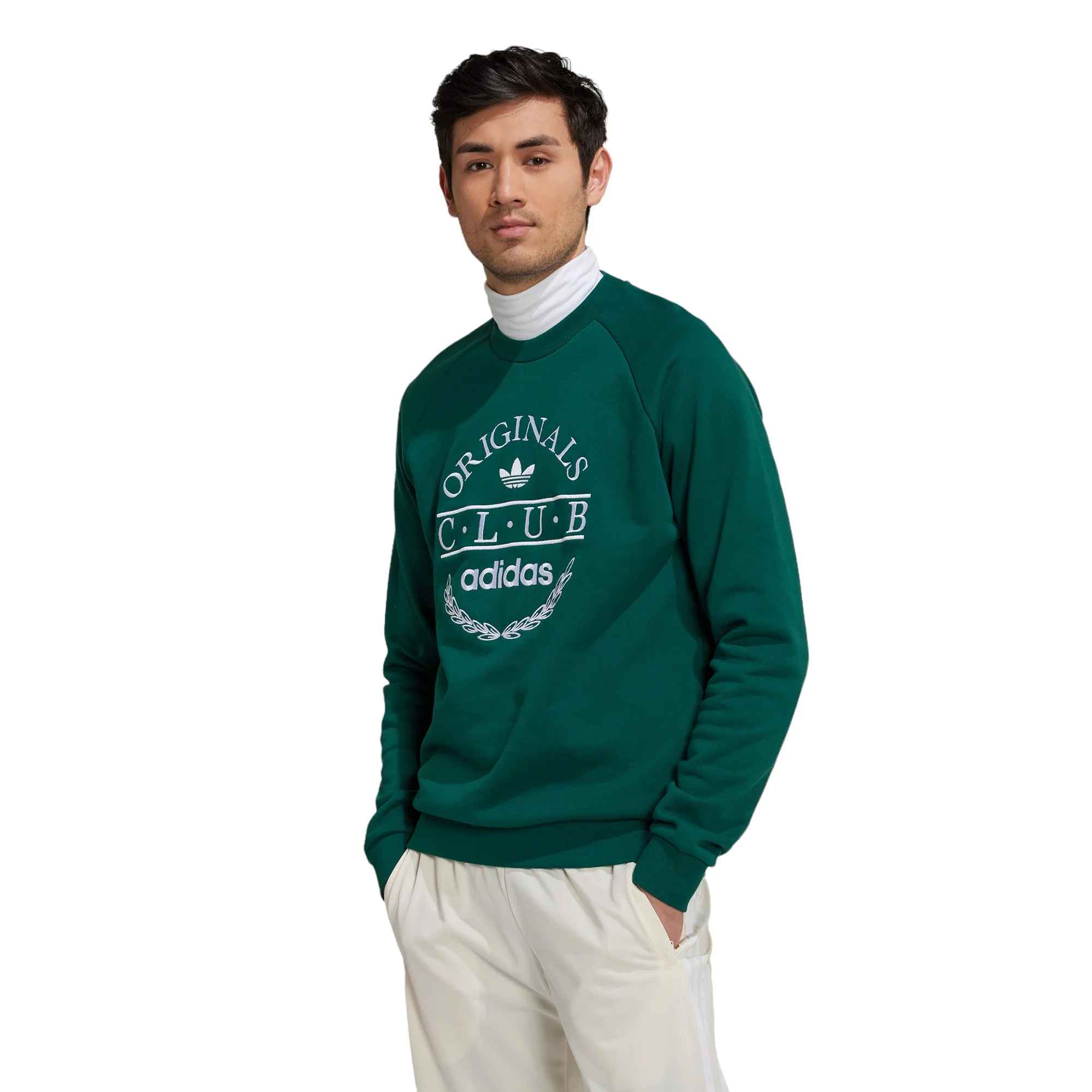 adidas Originals Club Sweatshirts - Collegiate Green - Image 2