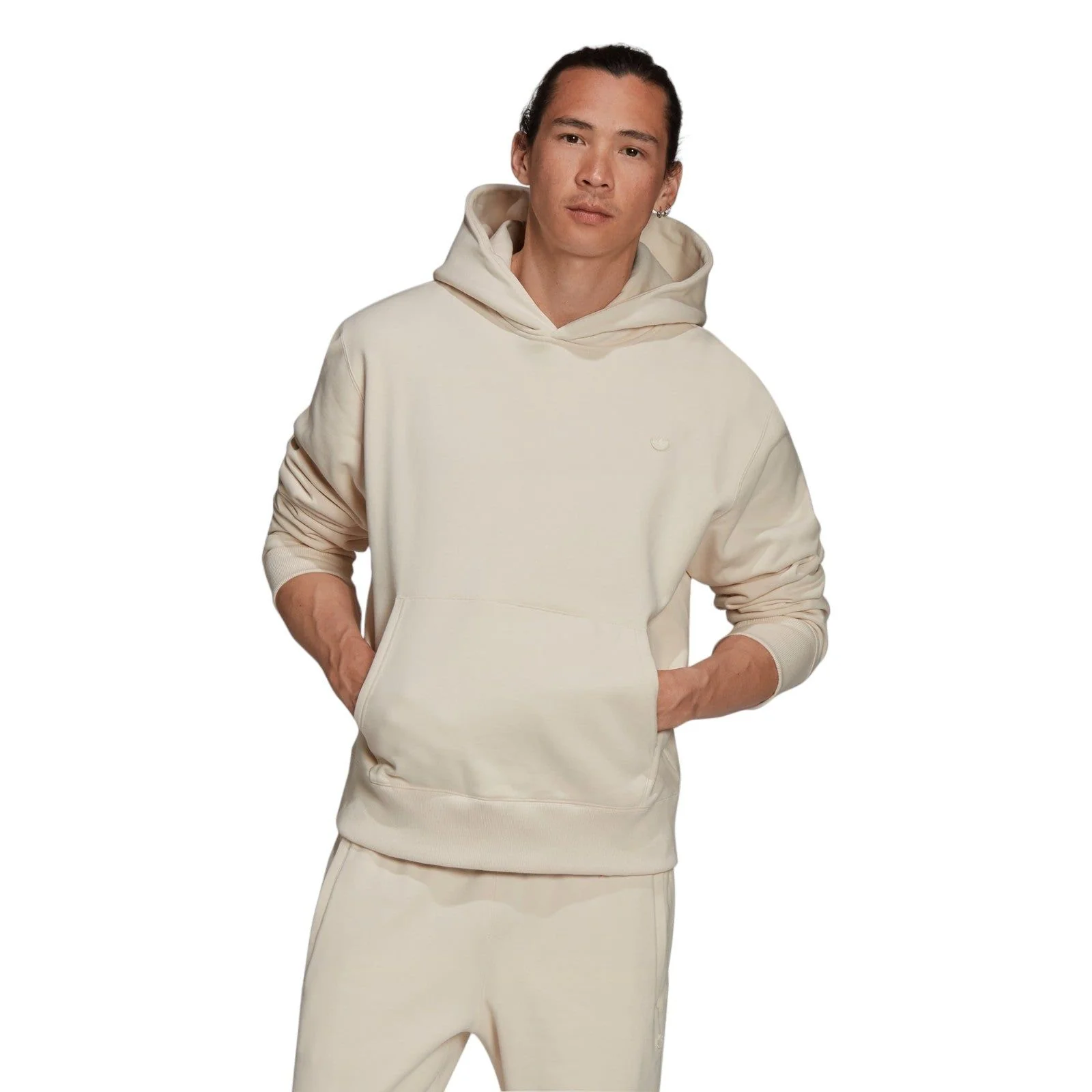 adidas Originals Contempo Adicolor Trefoil Hoodie - White - Image 2