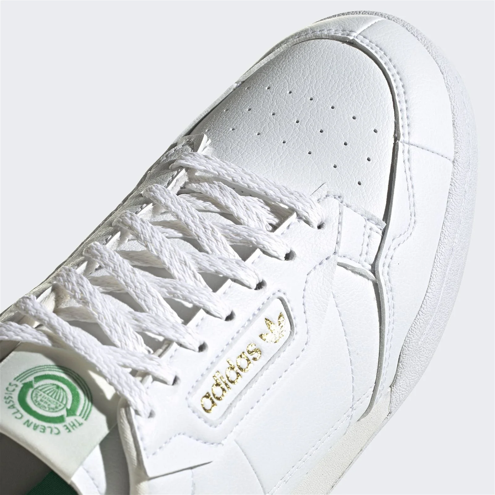 adidas Originals Continental 80 Shoes - Cloud White / Green - Image 4
