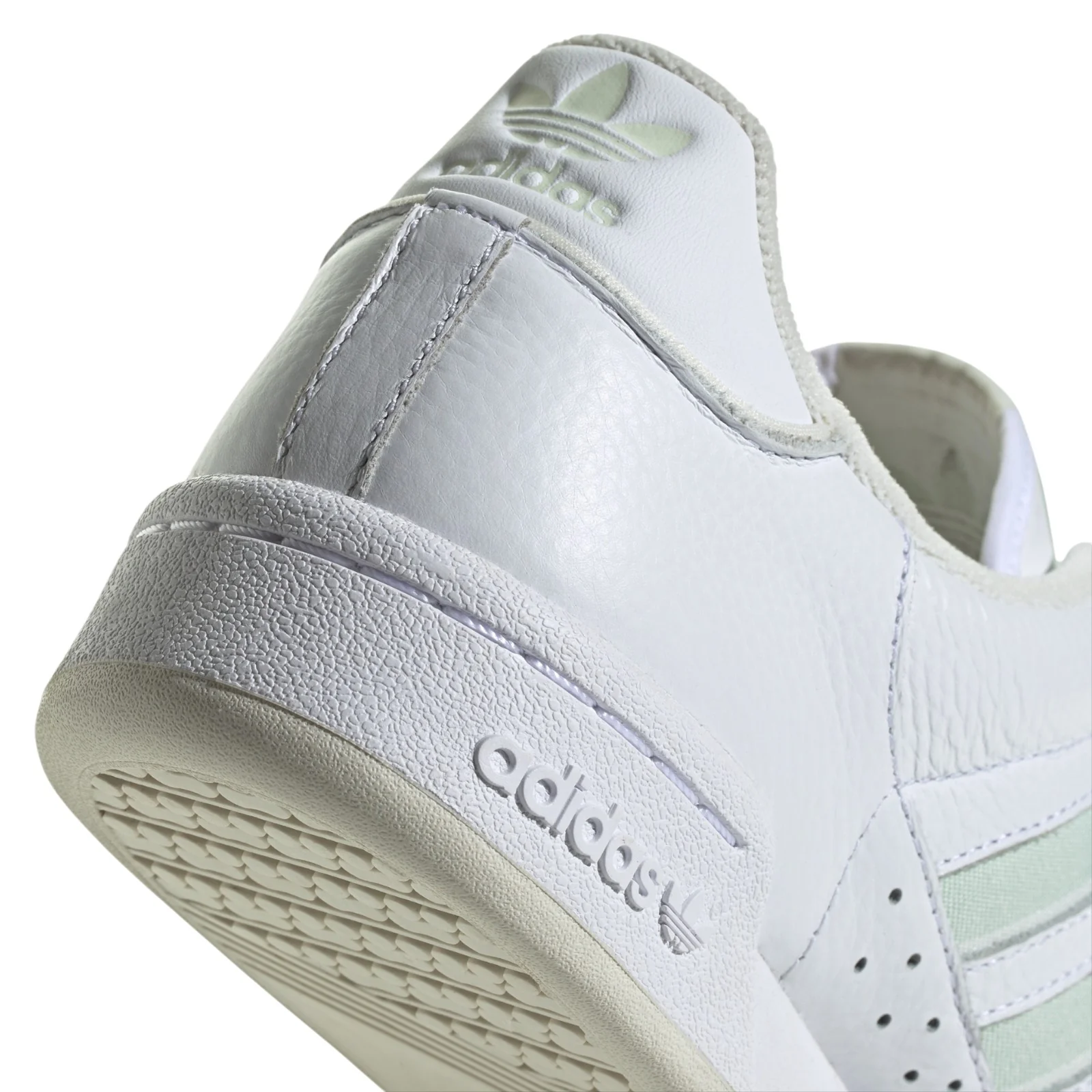 adidas Originals Continental 80 Stripes Shoes - Cloud White / Linen Green - Image 8