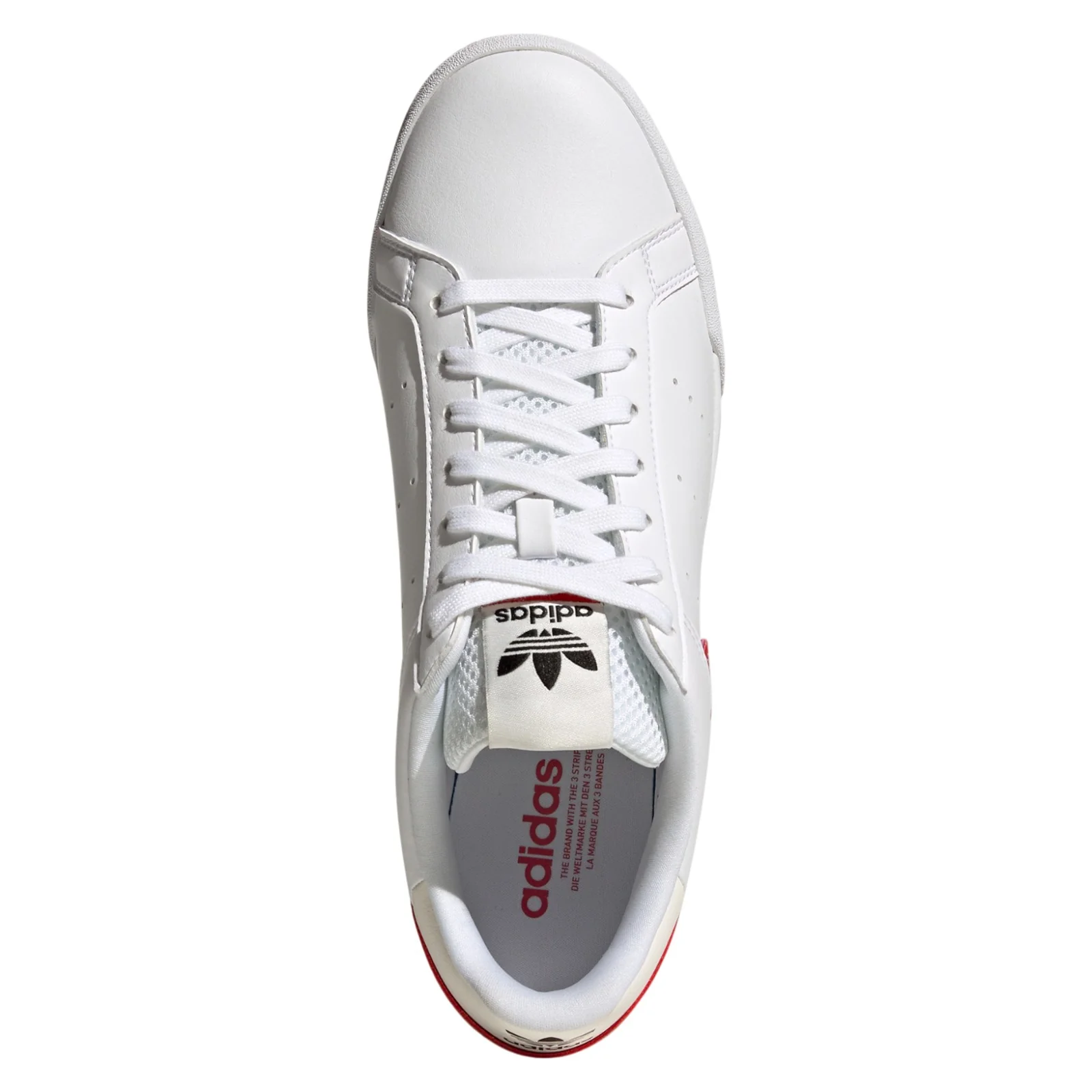 adidas Originals Court Tourino Shoes - Cloud White / Vivid Red - Image 4