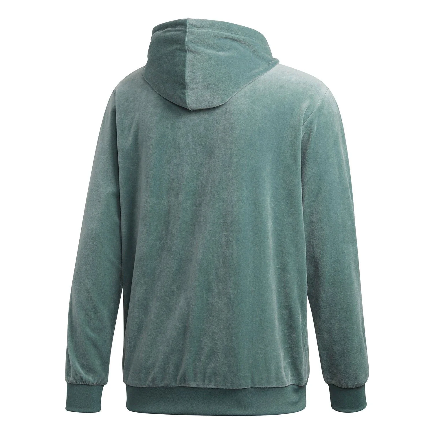 adidas Originals Cozy Half Zip Velour Hoodie - Vapour Steel - Image 2
