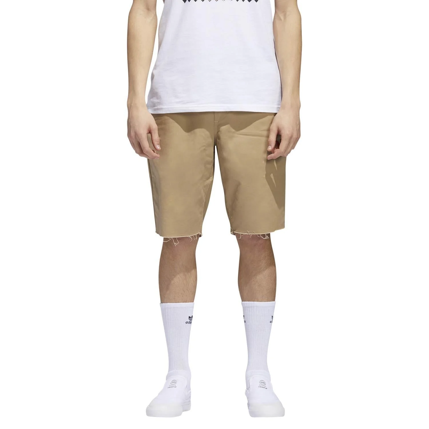 adidas Originals Daily Chino Shorts - Beige - Image 3