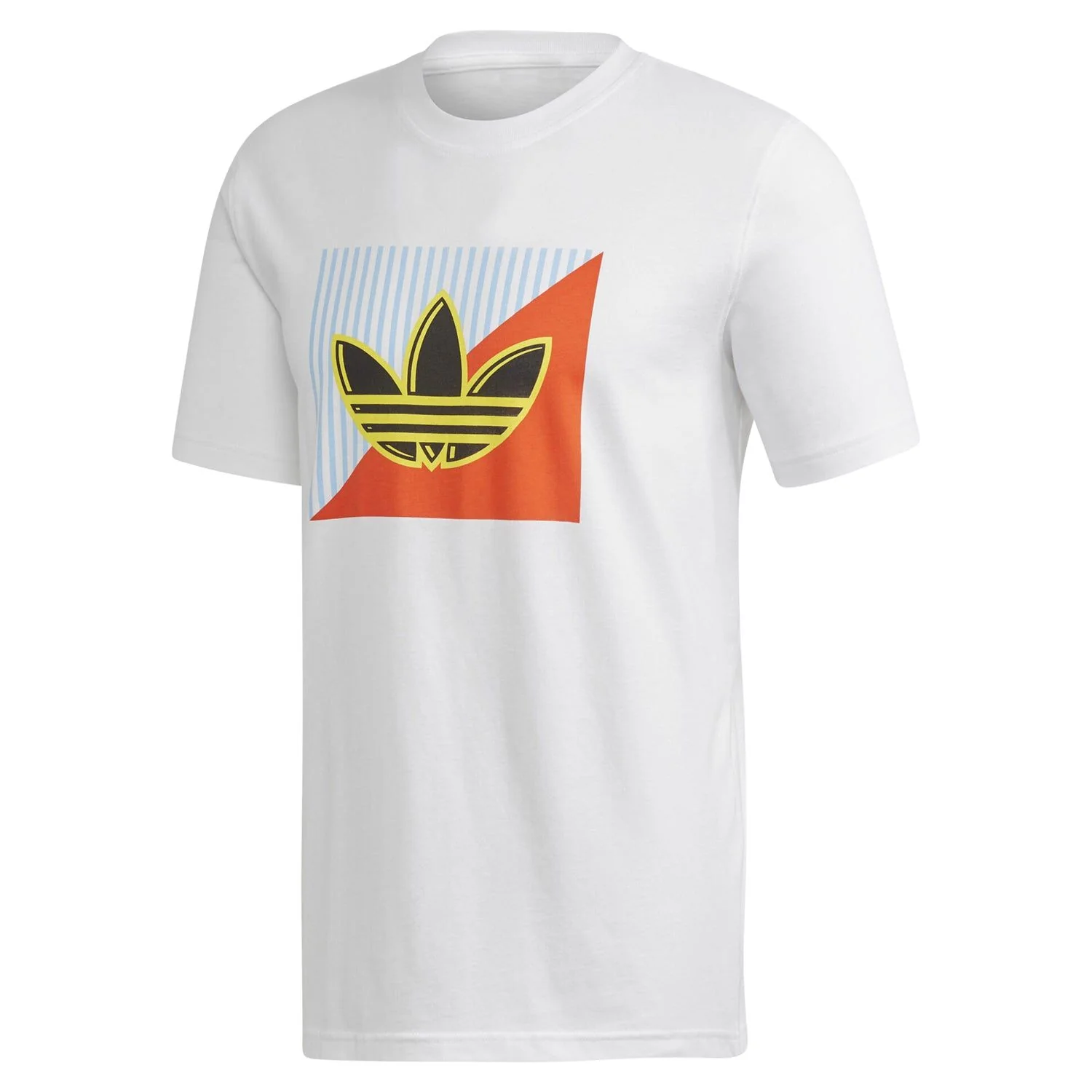adidas Originals Diagonal Logo T Shirt - White