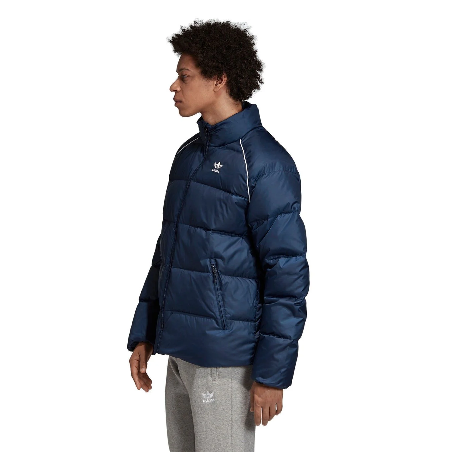 adidas Originals Down Puffer Trefoil Jacket - Navy - Image 5