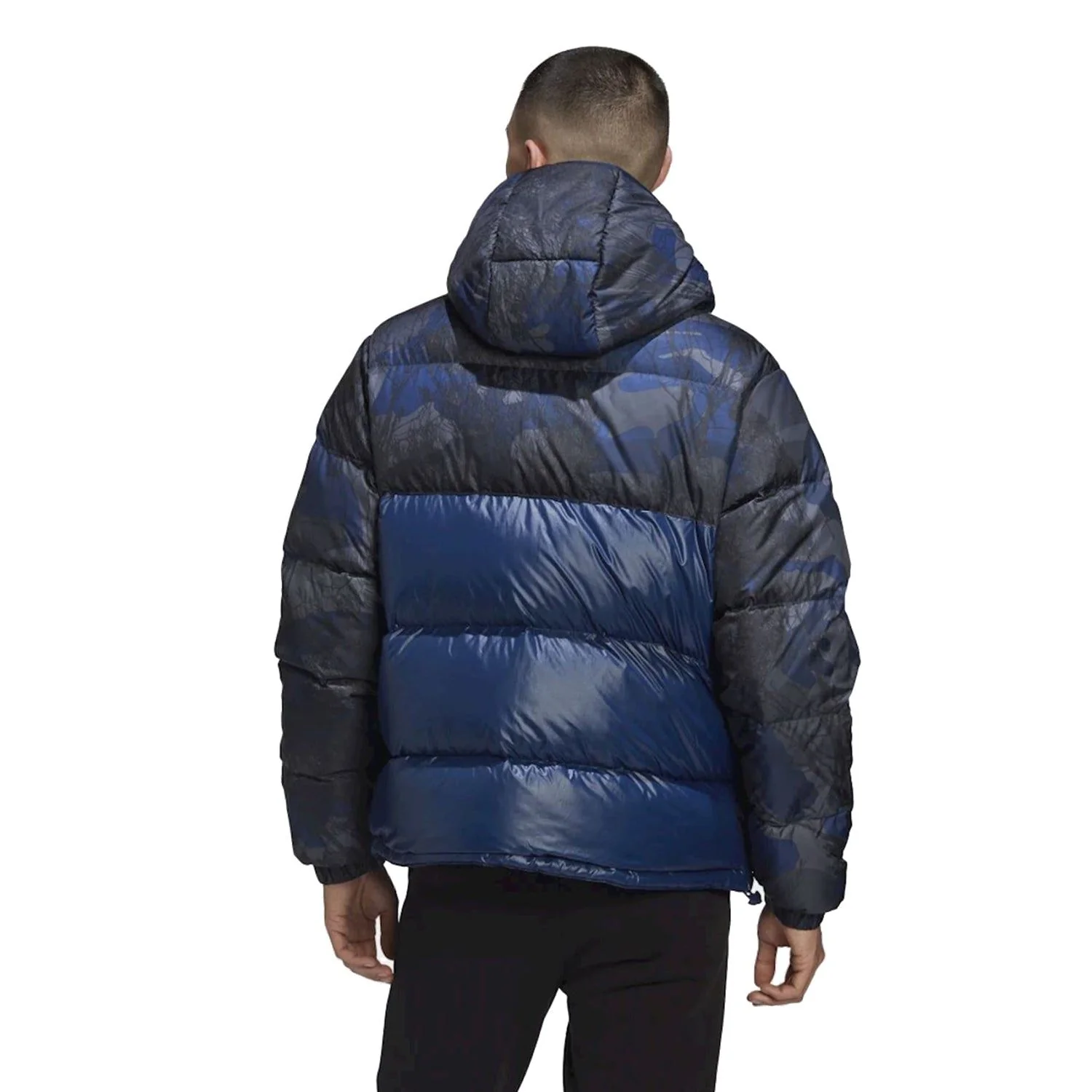 adidas Originals Down Regen Blocked Camo Print Puffer Jacket - Blue - Image 4