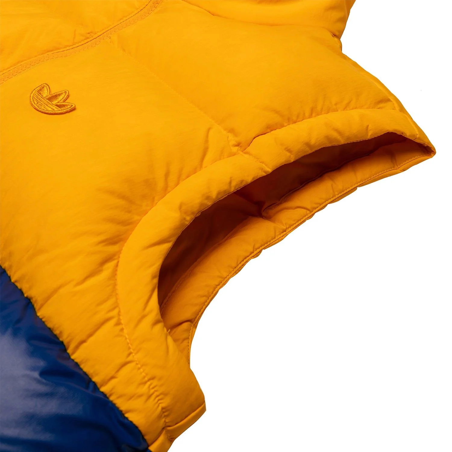 adidas Originals Down Regen Gilet - Active Gold / Power Blue - Image 5