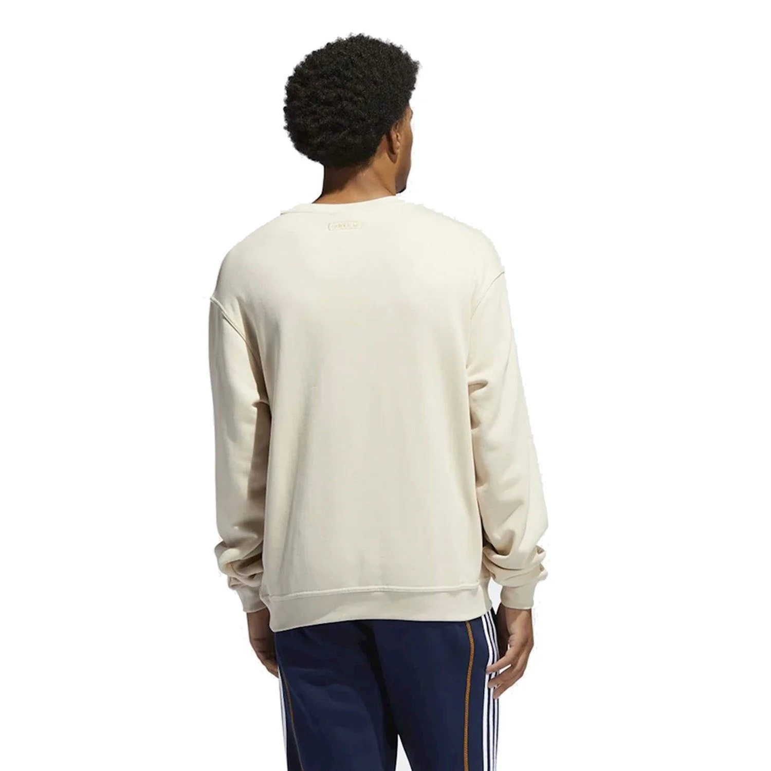adidas Originals Embroidered Crew Sweatshirt - Beige - Image 2