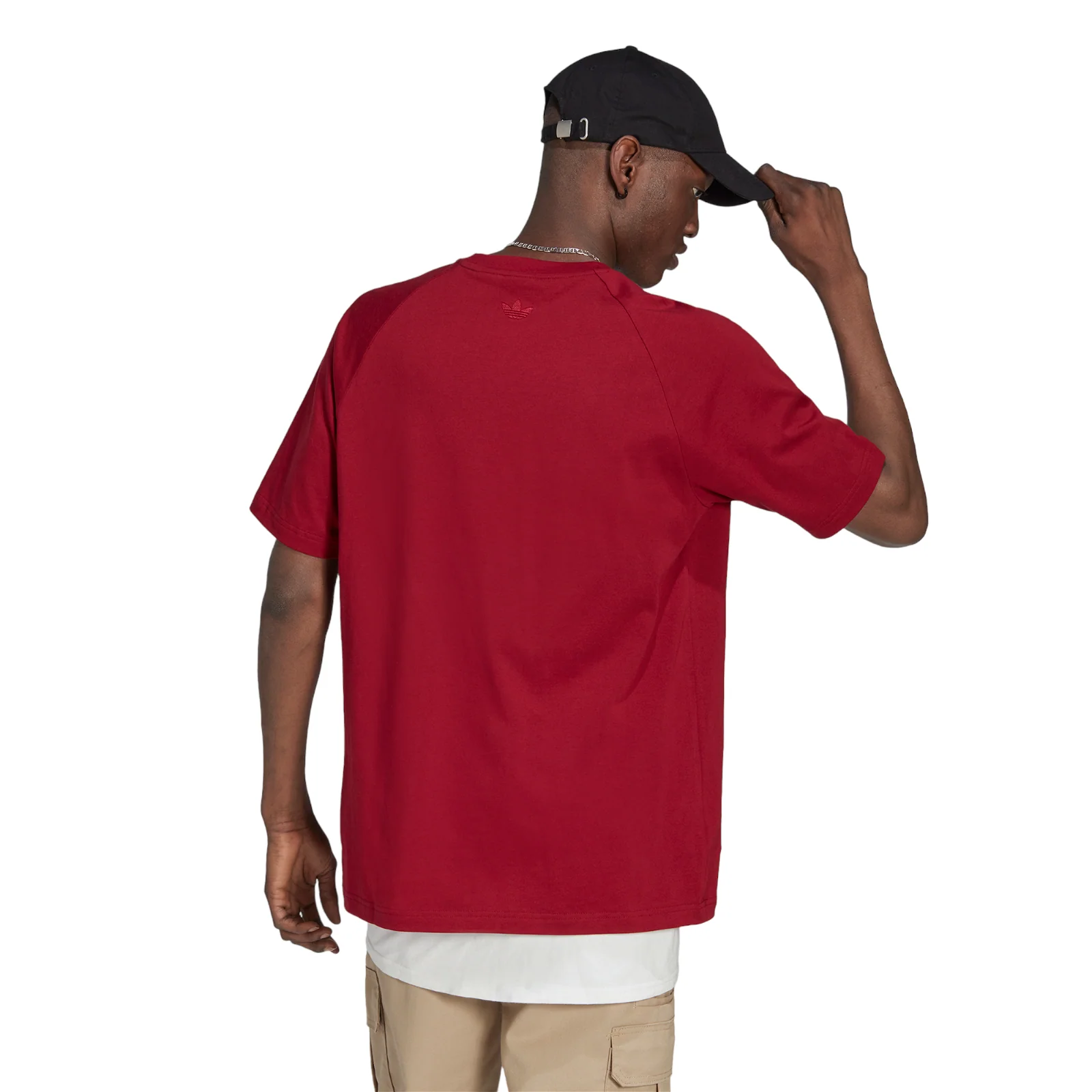 adidas Originals Embroidered Superstar Pocket T-Shirt - Collegiate Burgundy - Image 3